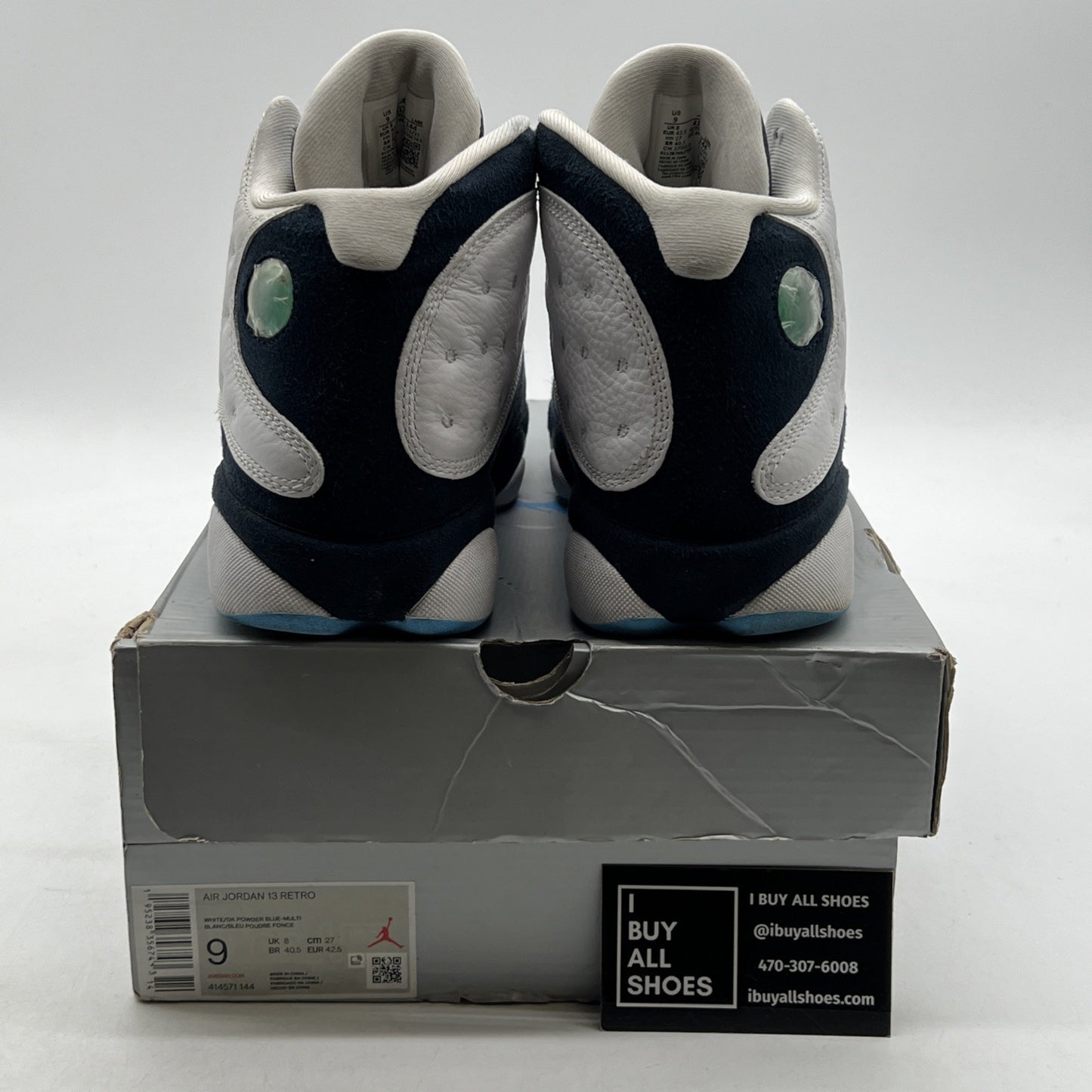 Size 9 - Air Jordan 13 Retro Obsidian (414571-144)