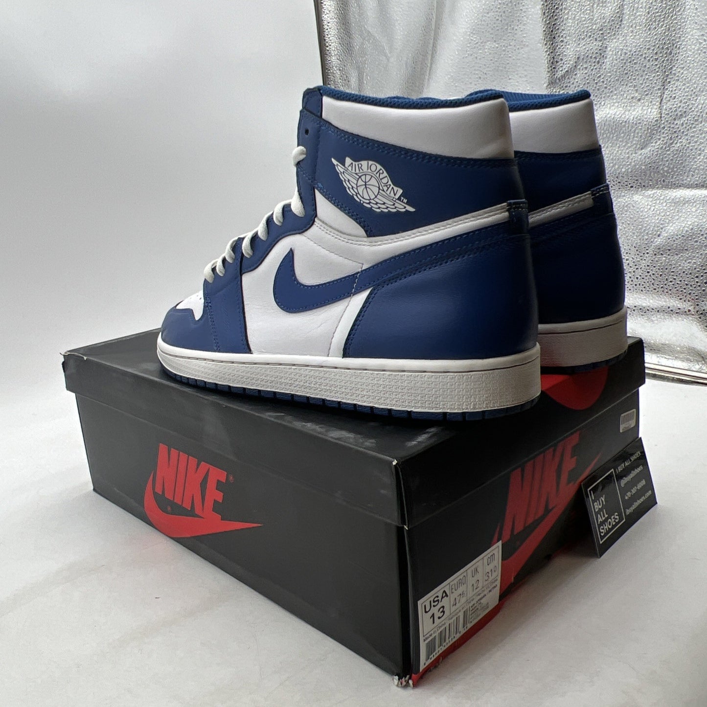 Size 13 - Air Jordan 1 Retro High OG Storm Blue 2016 (555088-127)