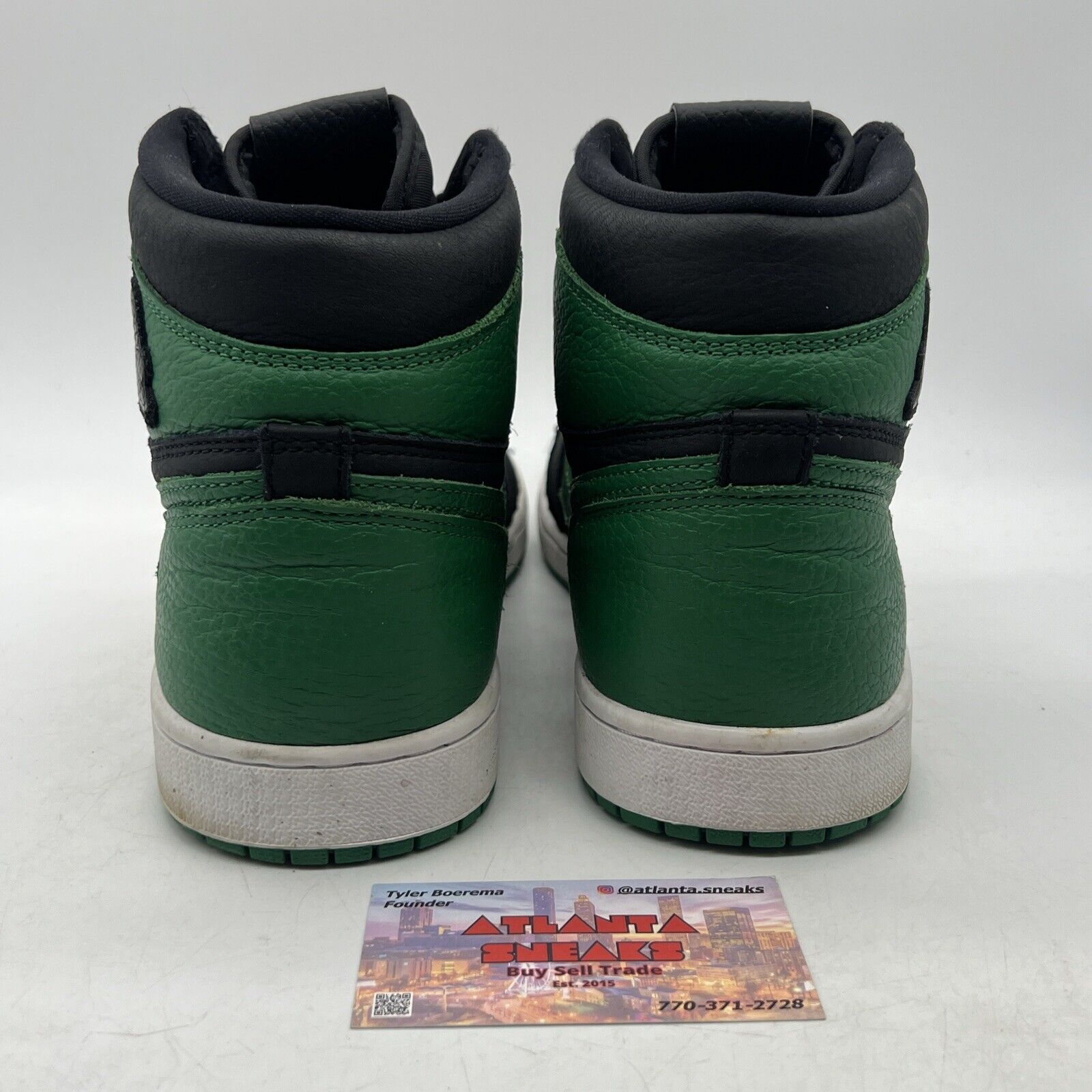 Size 11 - Jordan 1 Retro OG High Pine Green 2.0 Black Green Leather (555088-030)