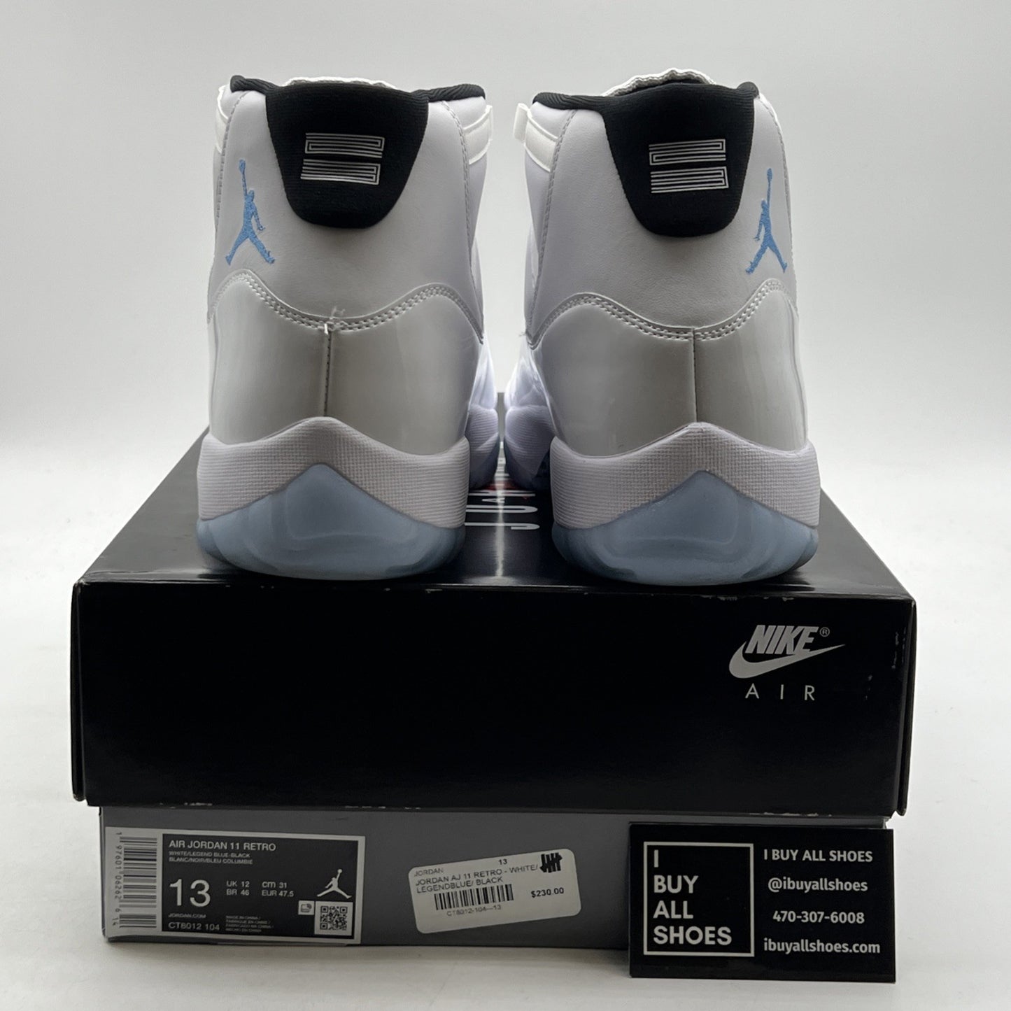 Size 13 - Air Jordan 11 Retro 2024 Legend Blue / Columbia (CT8012-104)