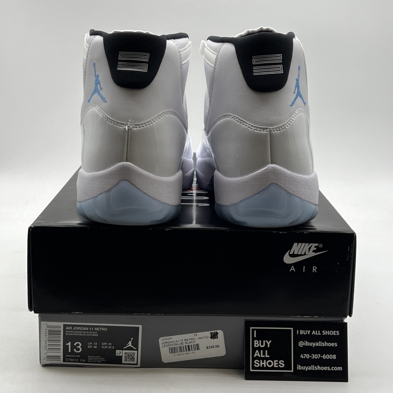 Size 13 - Air Jordan 11 Retro 2024 Legend Blue / Columbia (CT8012-104)