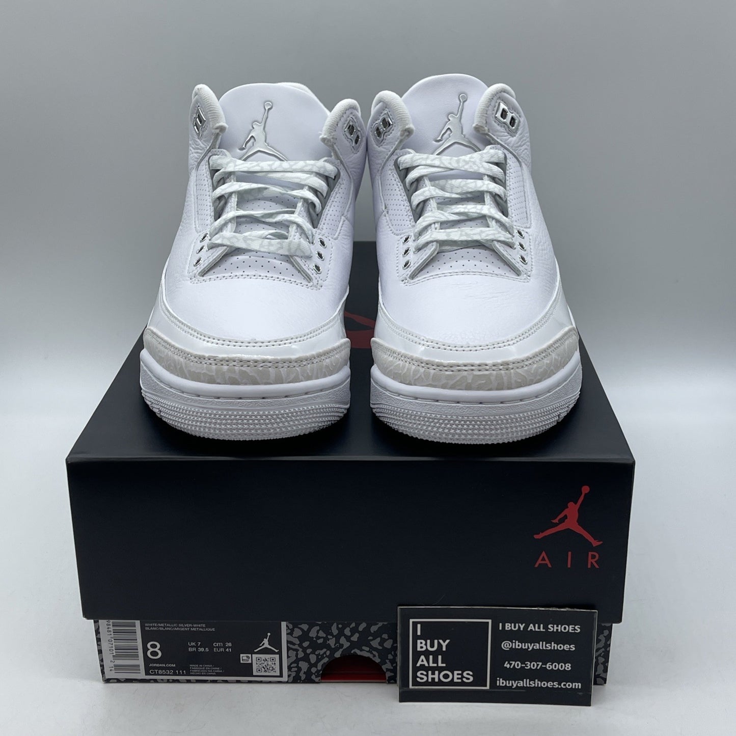 Size 8 - Air Jordan 3 Retro 2025 Pure Money Suede Leather (CT8532-111)