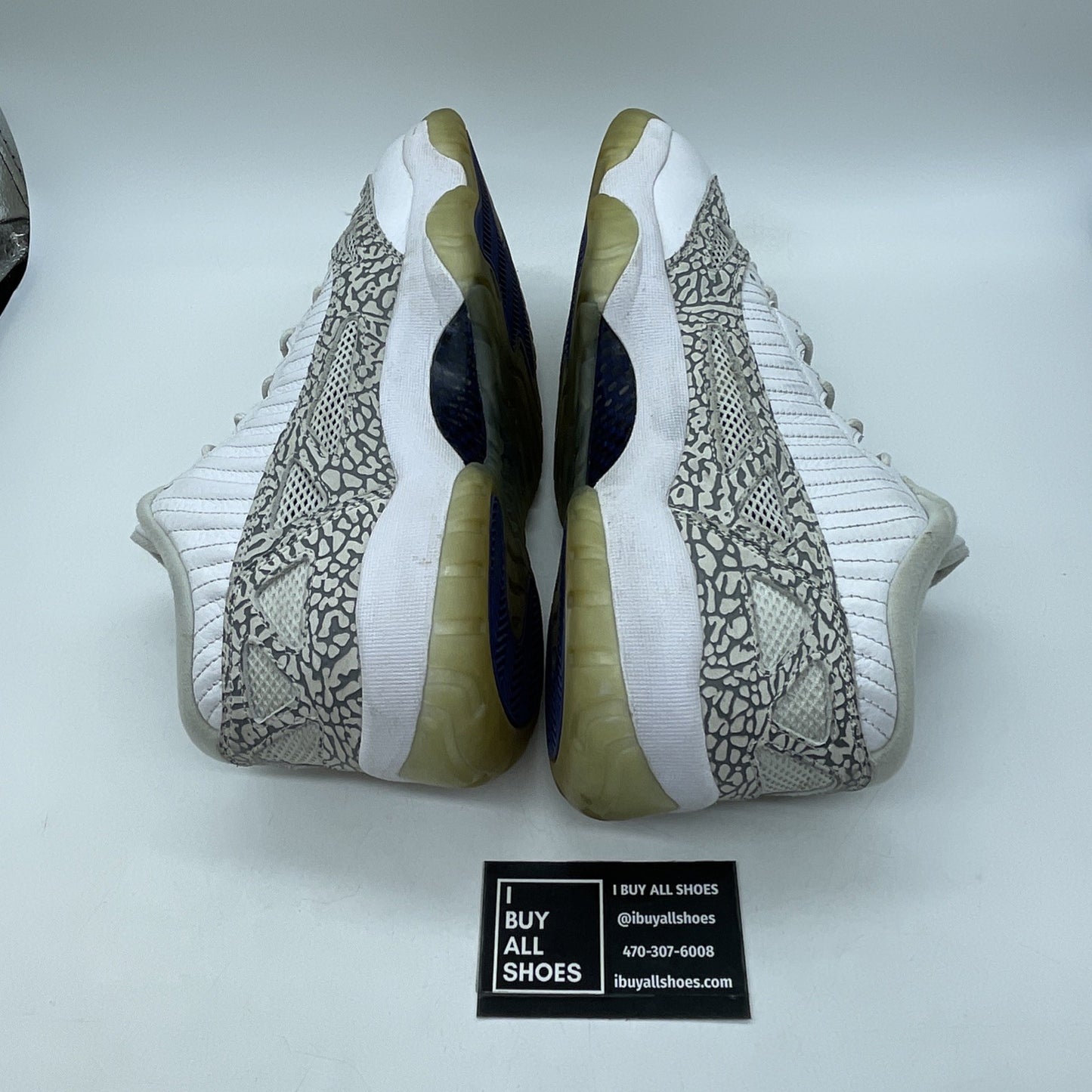 Size 11 - Air Jordan 11 Retro IE 2015 Low Cobalt White Grey Suede (306008-102)