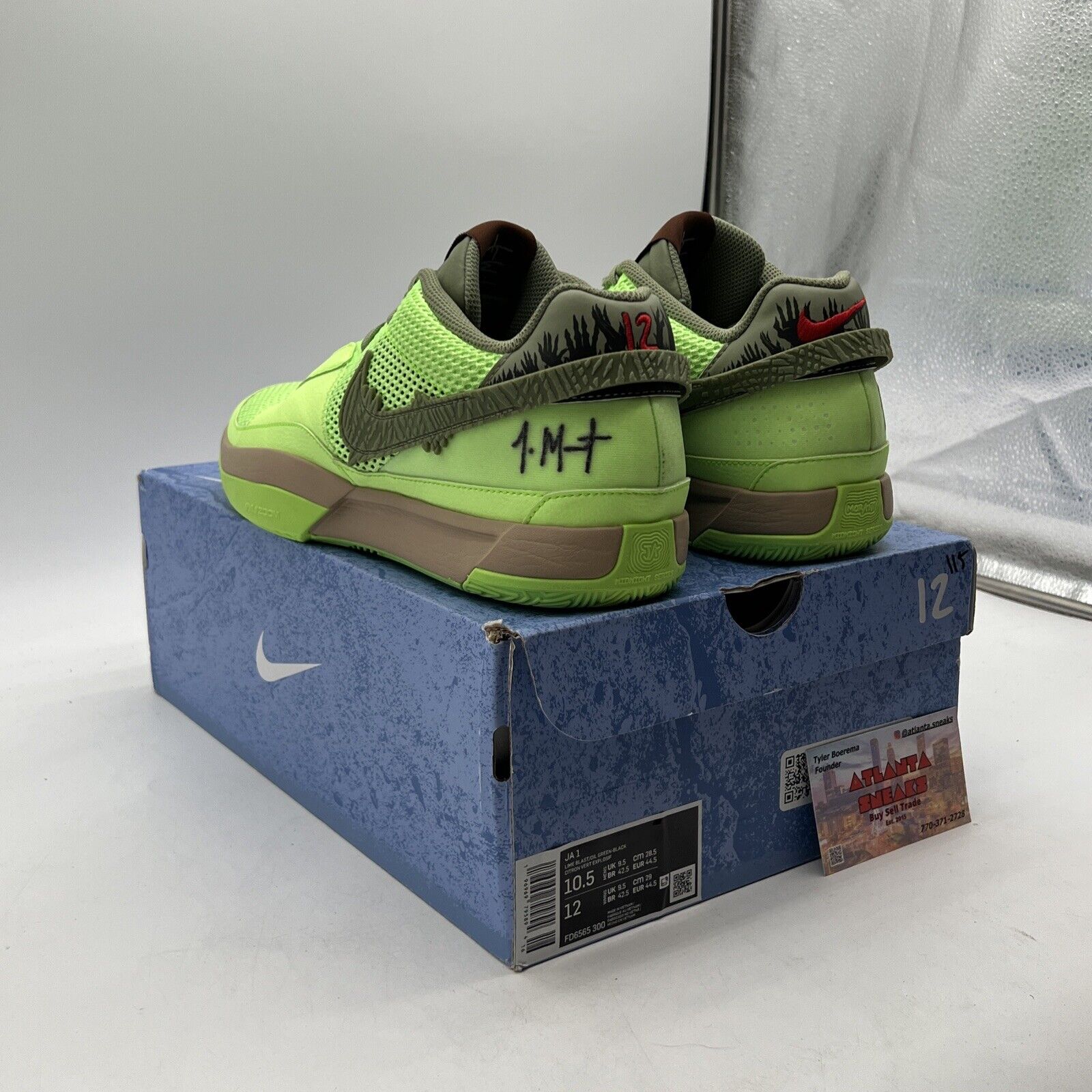 Size 10.5 - Nike Ja 1 NRG Halloween - Zombie (FD6565-300)