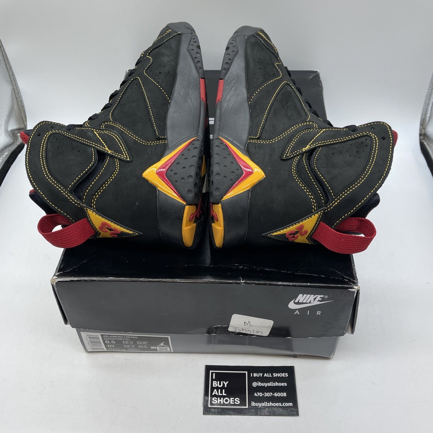Size 8.5 - Jordan 7 Retro Citrus Black Yellow Black Suede (CU9307-081)