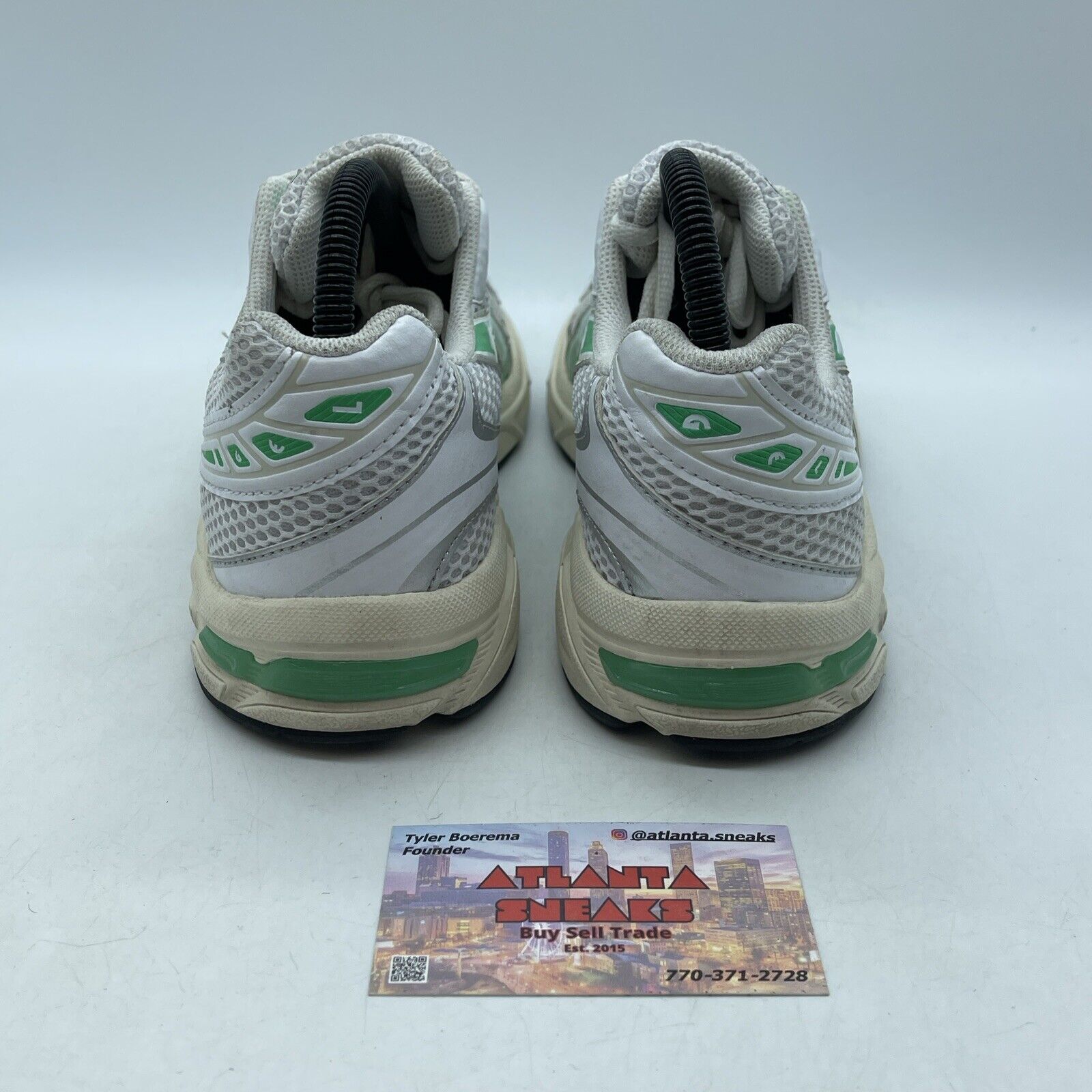 Size 8.5W - ASICS Gel 1130 White Malachite Green White Silver (1202A164-114)