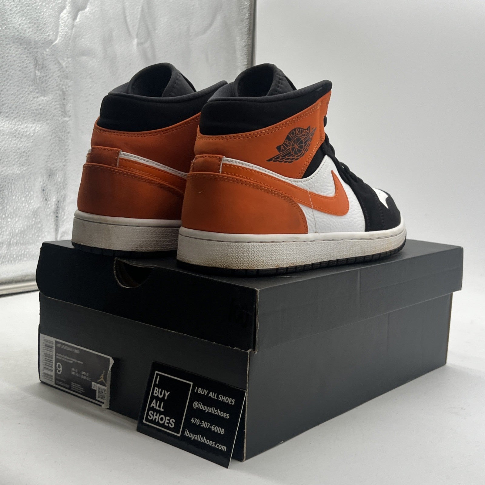 Size 9 - Air Jordan 1 Mid Shattered Backboard (554724-058)