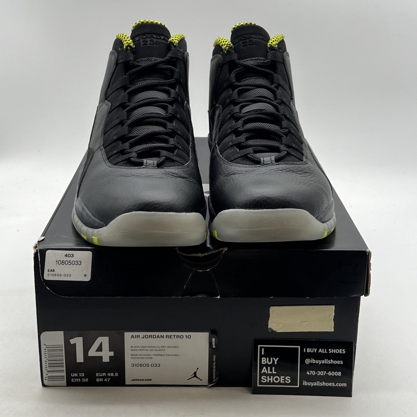 Size 14 - Air Jordan 10 Retro Venom (310805-033)