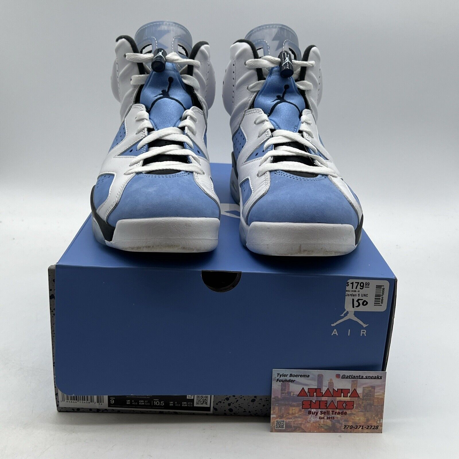 Size 9 - Jordan 6 Retro Mid UNC Home (CT8529-410)