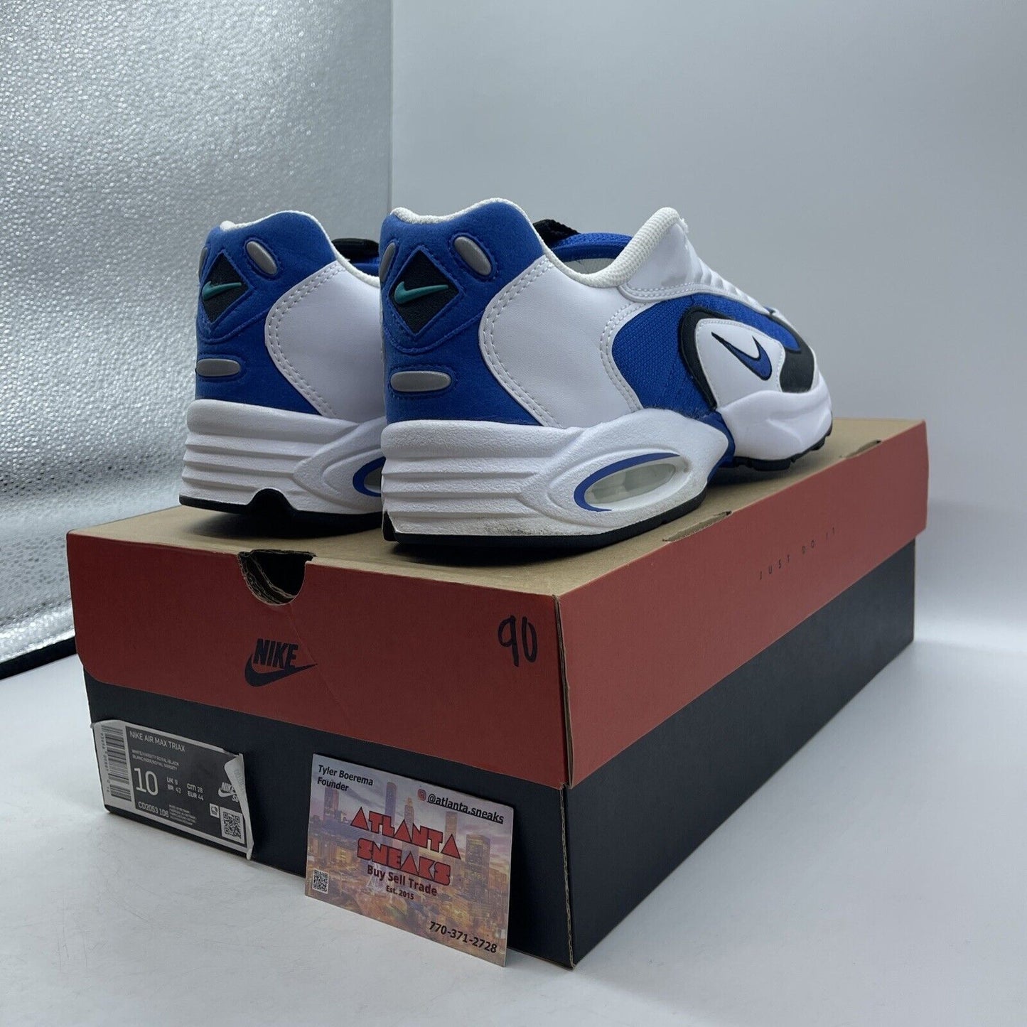 Size 10 - Nike Air Max Triax 96 Retro Royal White Blue (CD2053-106)