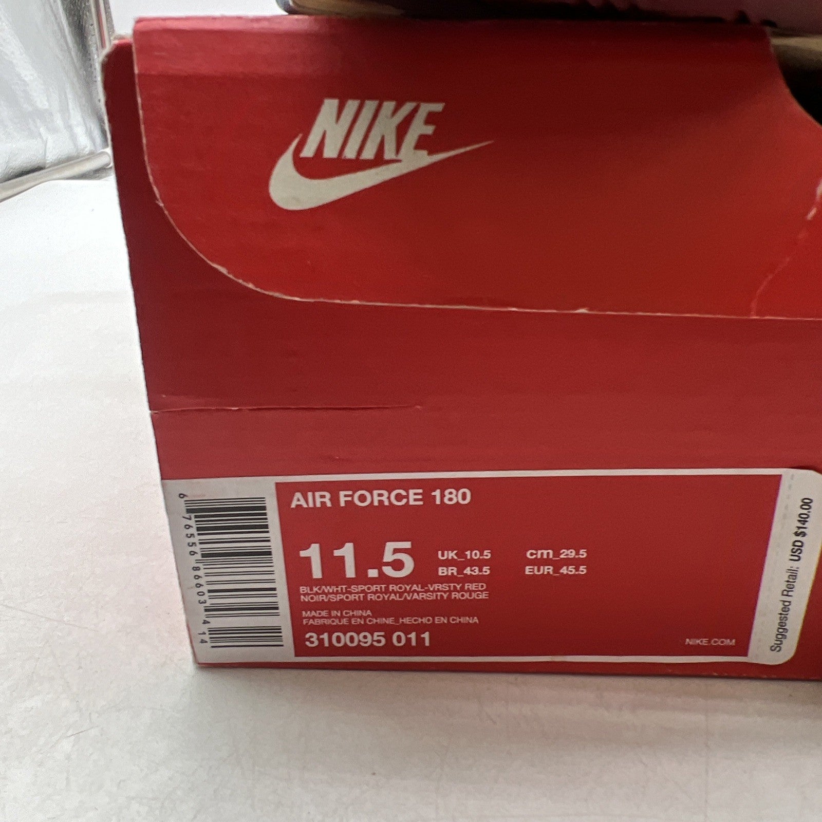 Size 11.5 - Nike Air Force 180 2016 Barkley (310095-011)