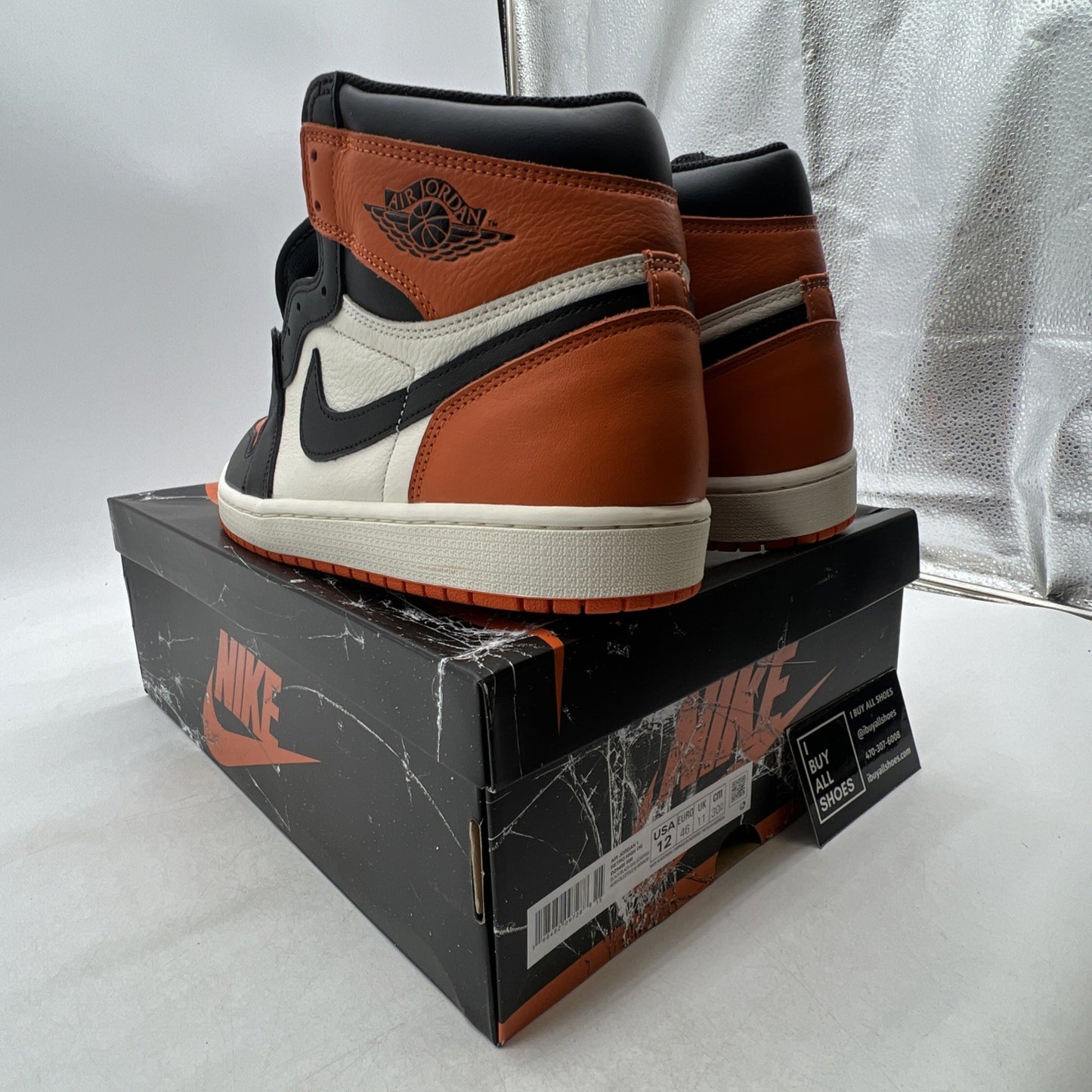 Size 12 - Air Jordan 1 Retro OG 2025 High Shattered Backboard (DZ5485-008)