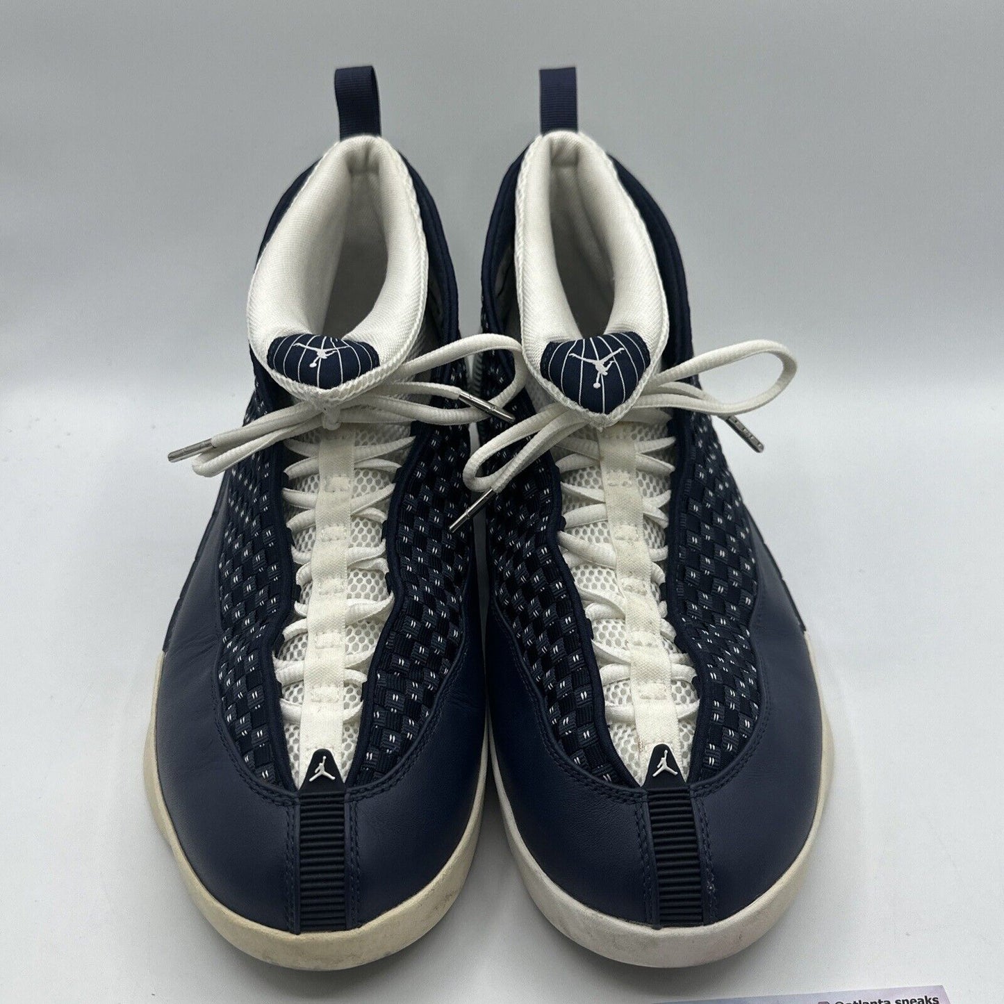 Size 13 - Jordan 15 Retro Obsidian 2017 Grey Quilted Navy White Aged Well OG Blu