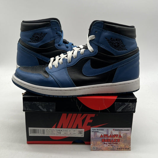 Size 10 - Jordan 1 Retro OG High Dark Marina Blue (555088-404)