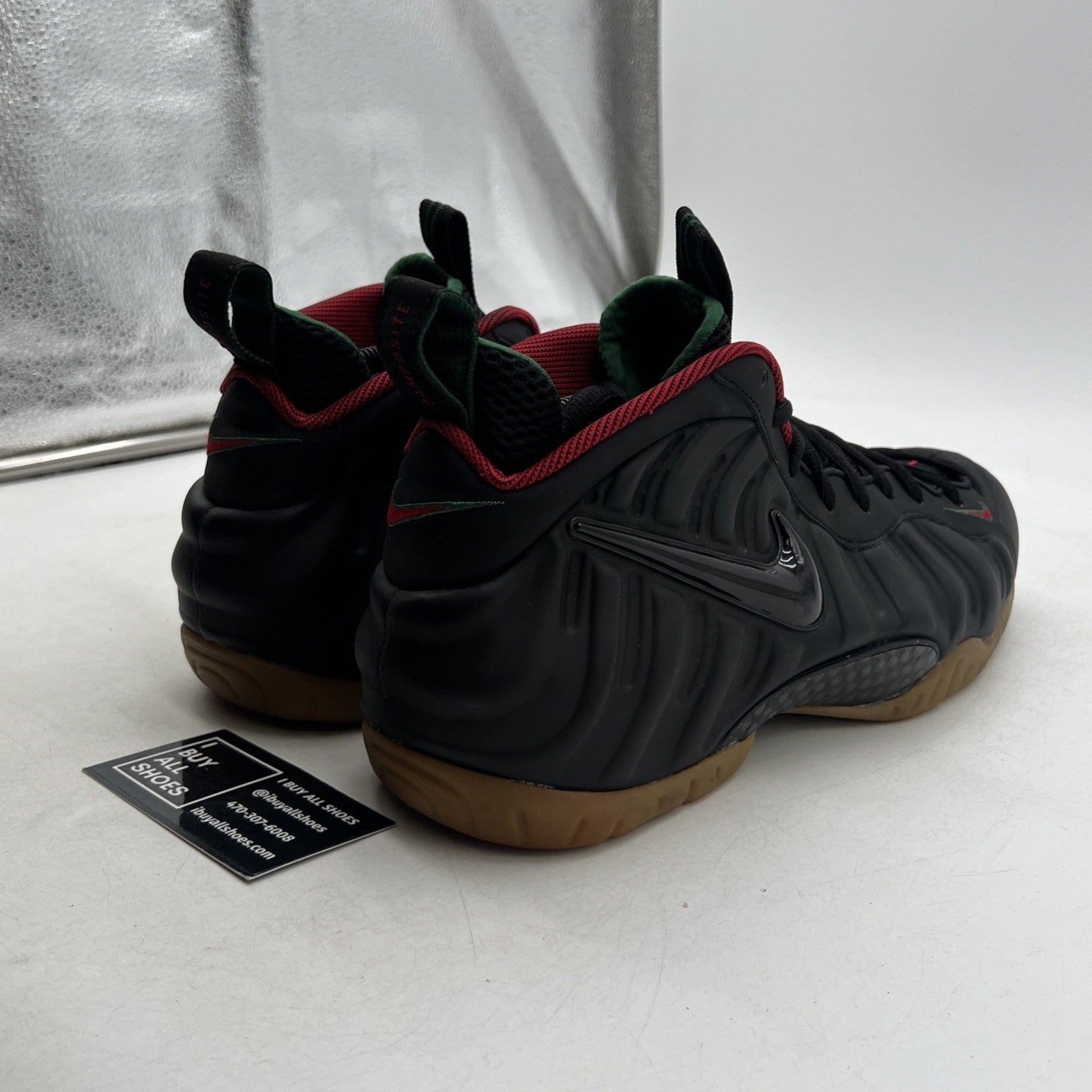 Size 11.5 - Nike Foamposite Pro Gucci - Black (624041-004)