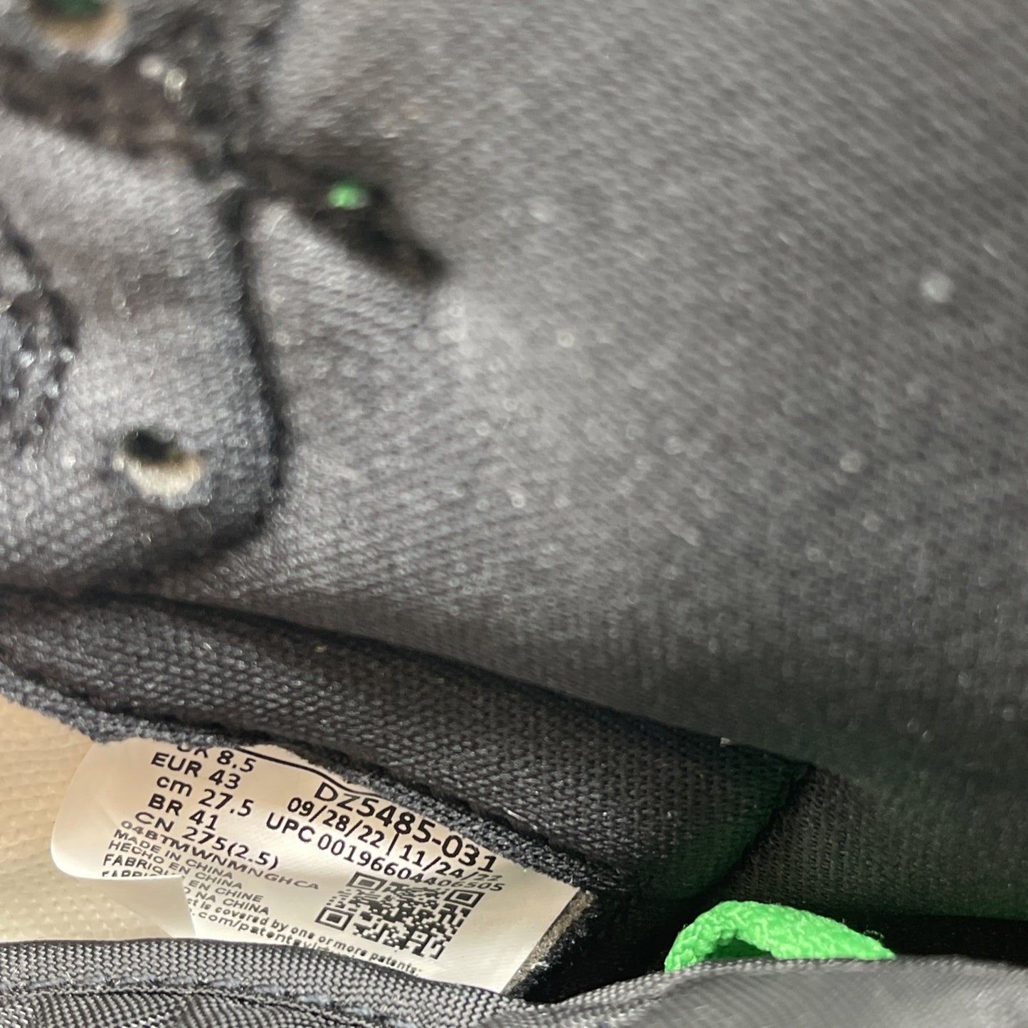 Size 9.5 - Air Jordan 1 Retro OG High Lucky Green Leather (DZ5485-031)