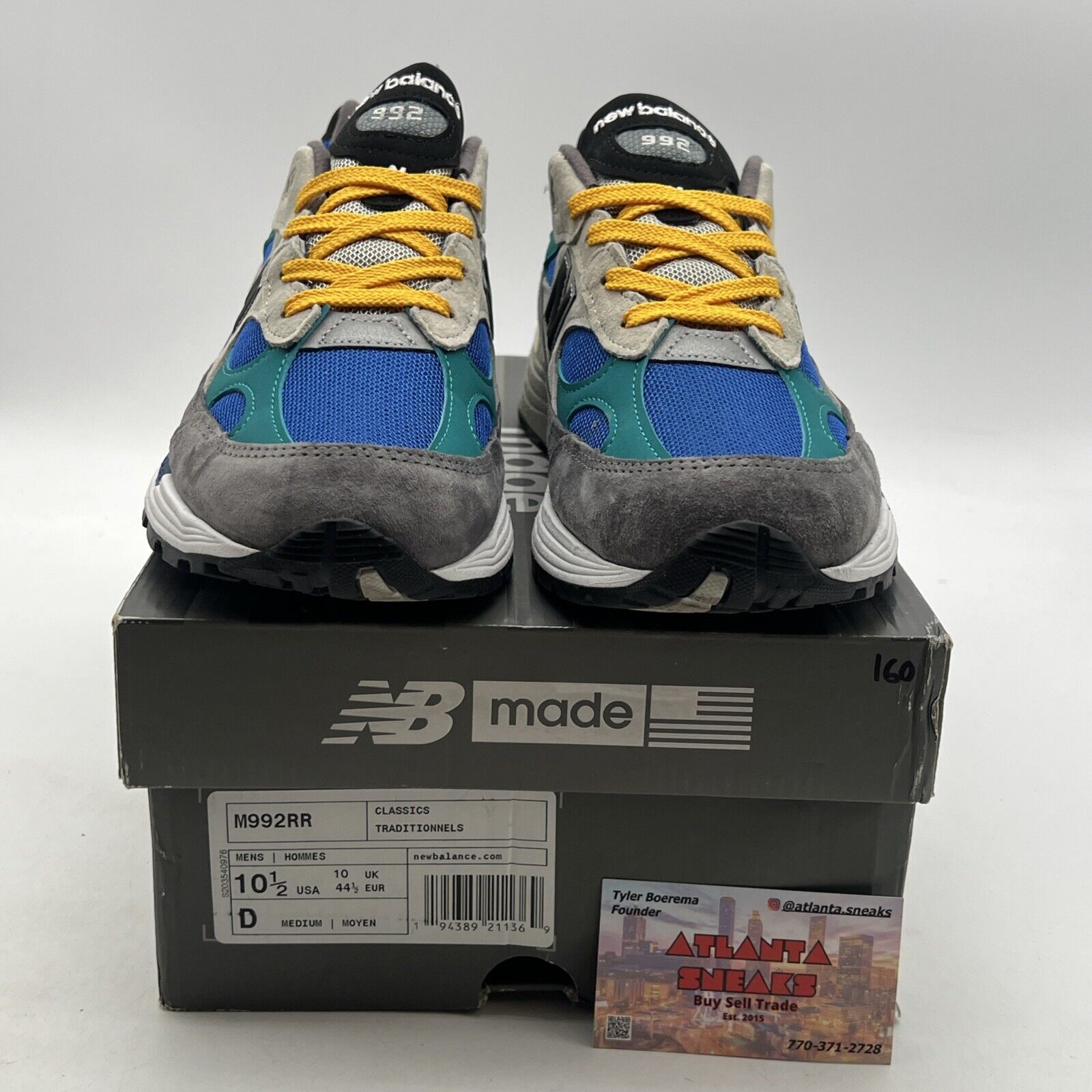 Size 10.5 - New Balance 992 Made in USA Colorblock (M992RR)