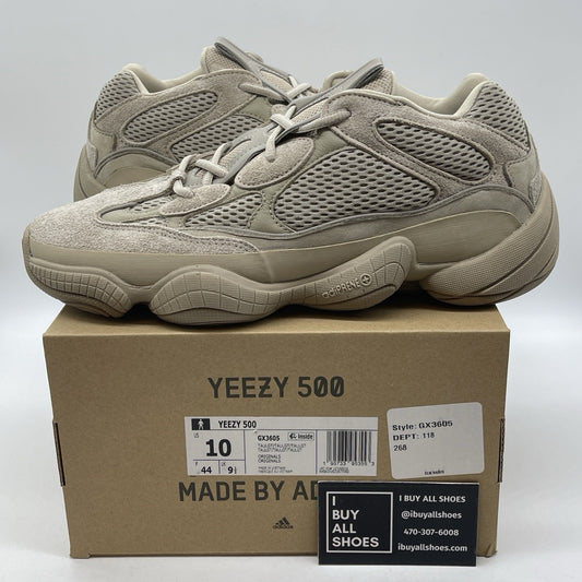 Size 10 - adidas Yeezy 500 Taupe Light Suede Leather (GX3605)