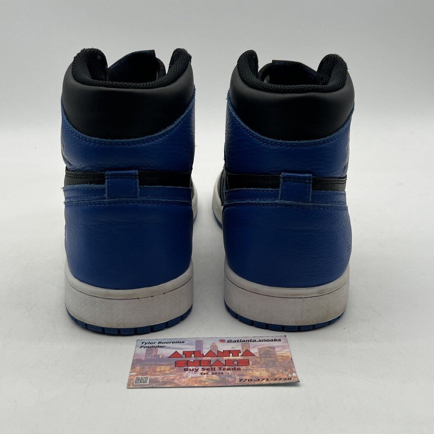 Size 10 - Jordan 1 Retro OG High Royal Black White Leather (555088-007)