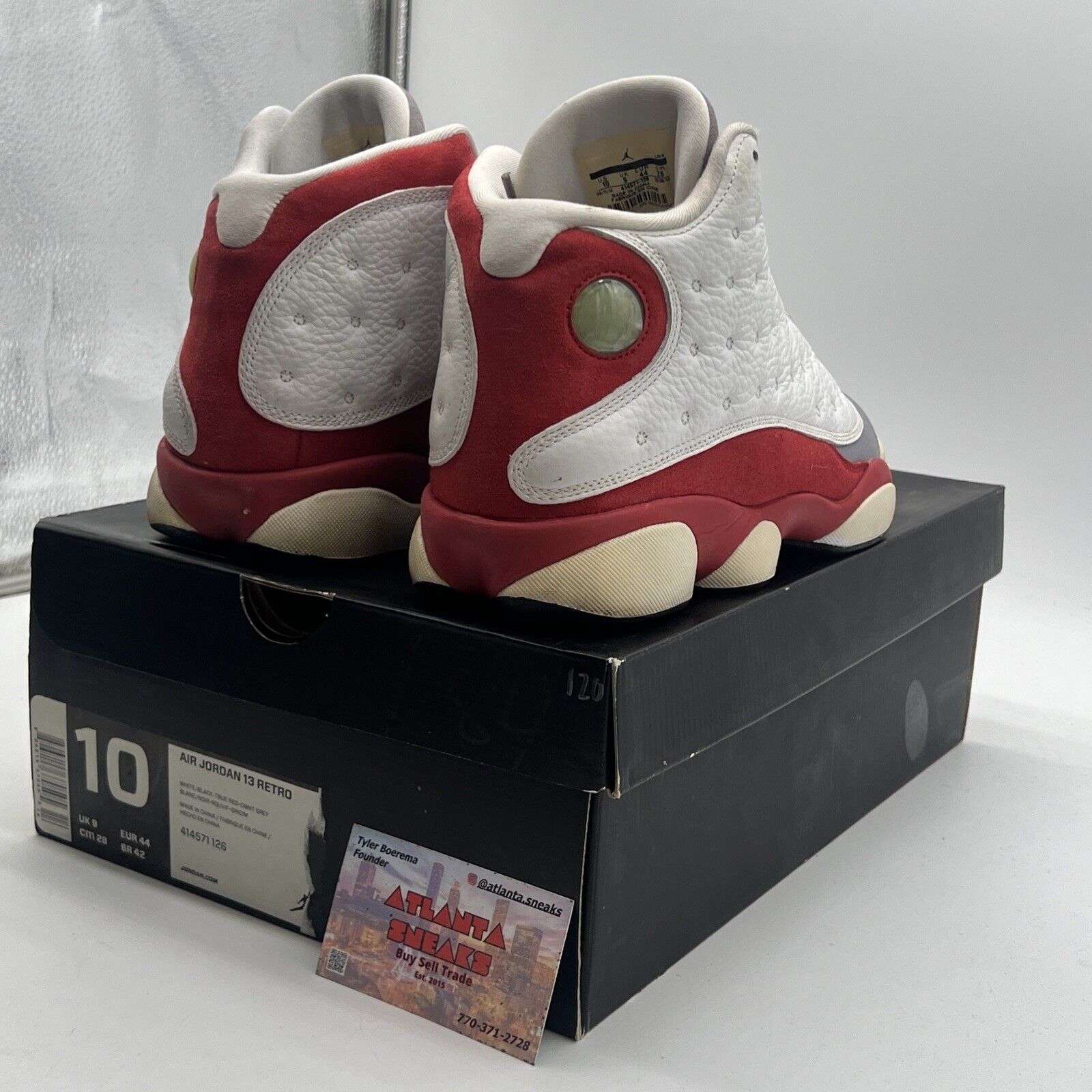 Size 10 - Air Jordan 13 Retro 2014 Grey Toe (414571-126)