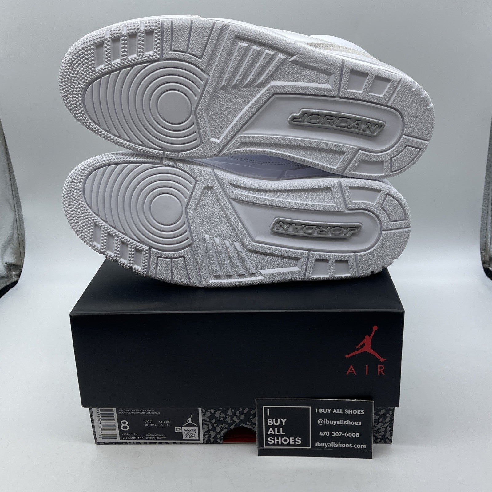 Size 8 - Air Jordan 3 Retro 2025 Pure Money Suede Leather (CT8532-111)