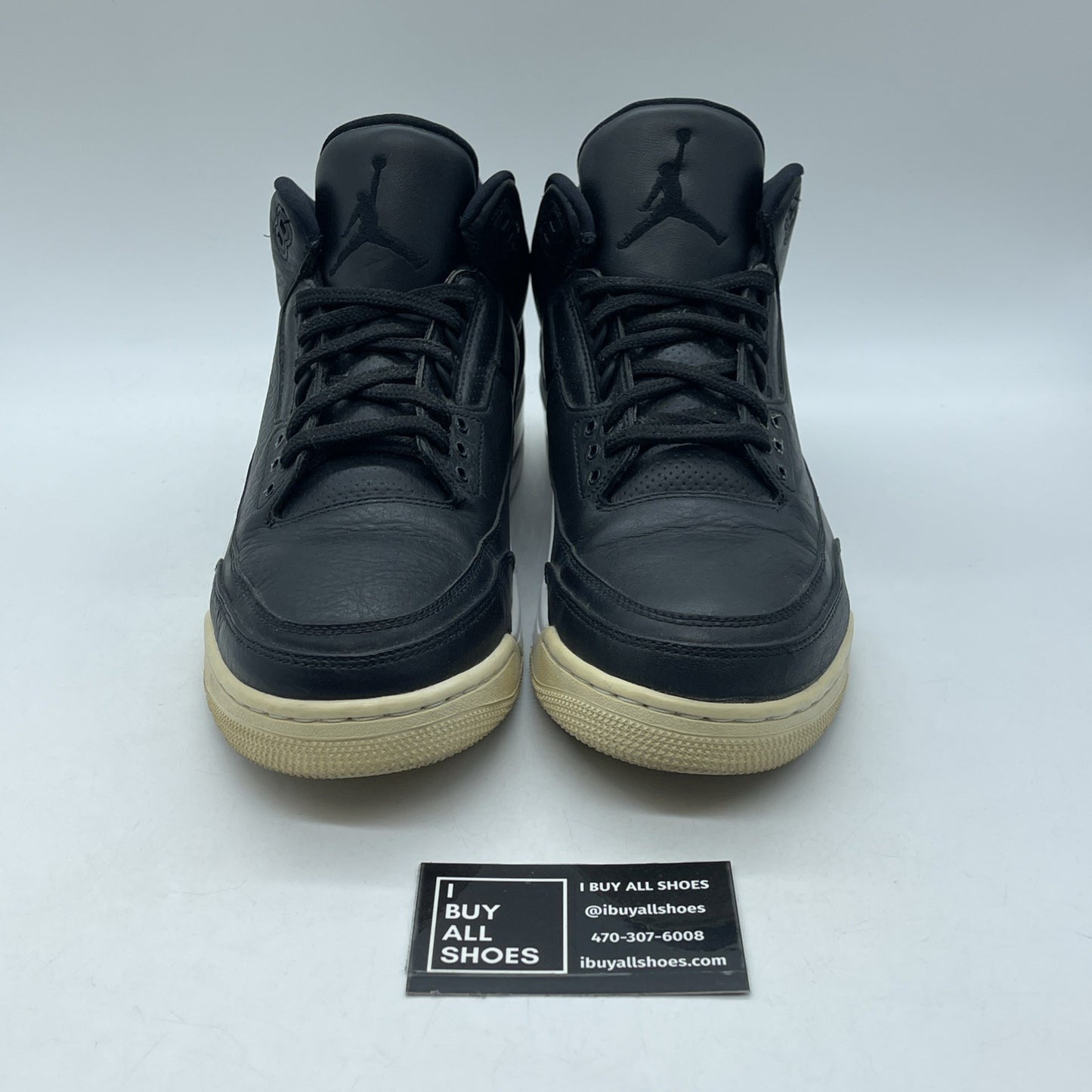 Size 10.5 - Air Jordan 3 Retro Cyber Monday Black Leather (136064-020)