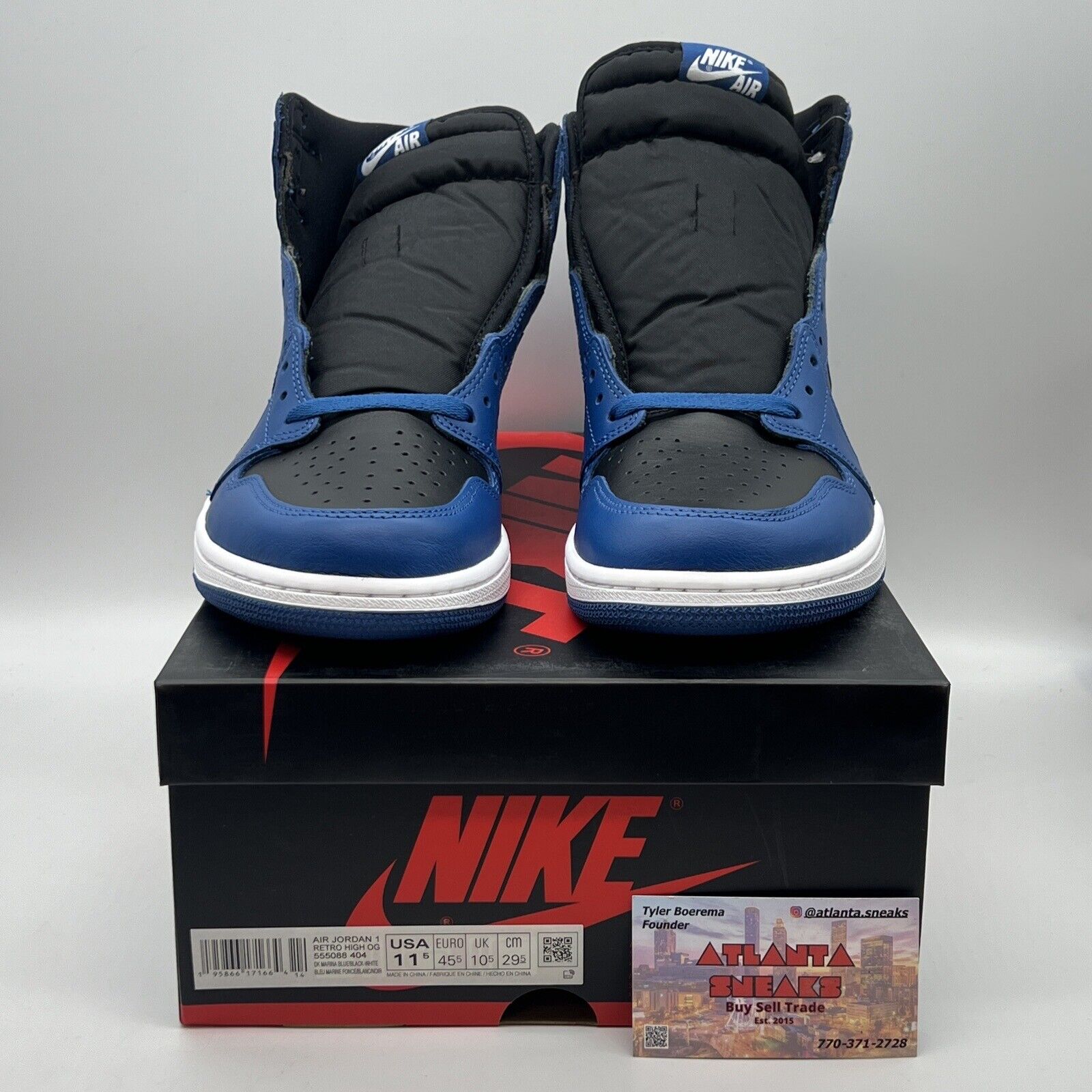 Size 11.5 - Jordan 1 Retro OG High Dark Marina Blue Brand New Og All