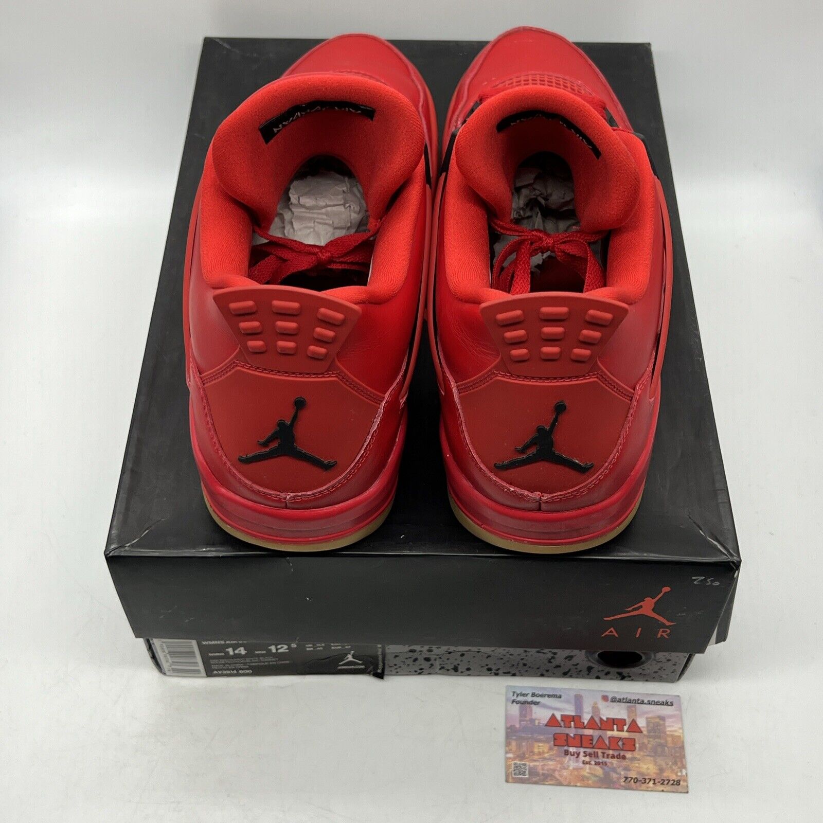 Size 14 - Air Jordan 4 Retro NRG Singles Day W Red Leather Gum (AV3914-600)