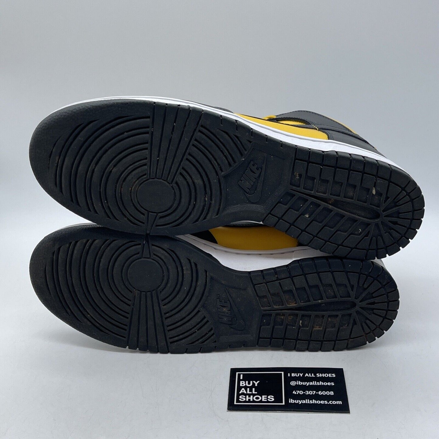 Size 10 - Nike Dunk Retro High Bruce Lee Yellow Black White Leather (DD1399-700)