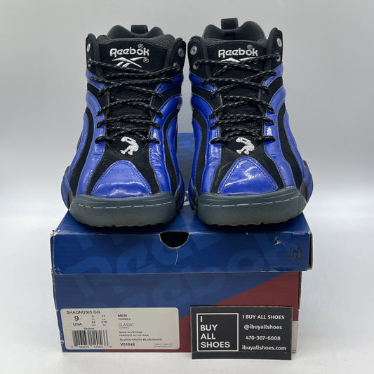 Size 9 - Reebok Shaqnosis Og Orlando Magic Blue Black Silver Suede (V51848)