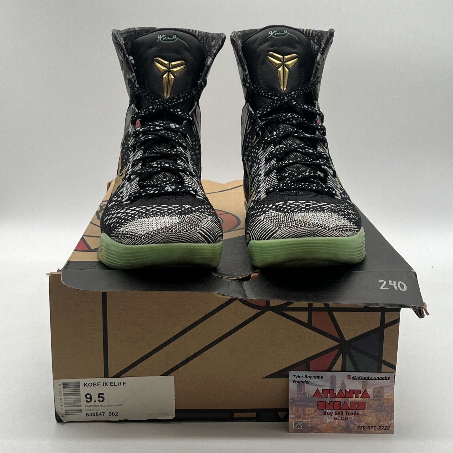 Size 9.5 - Nike Kobe 9 Elite NOLA Gumbo League - Maestro (630847-002)