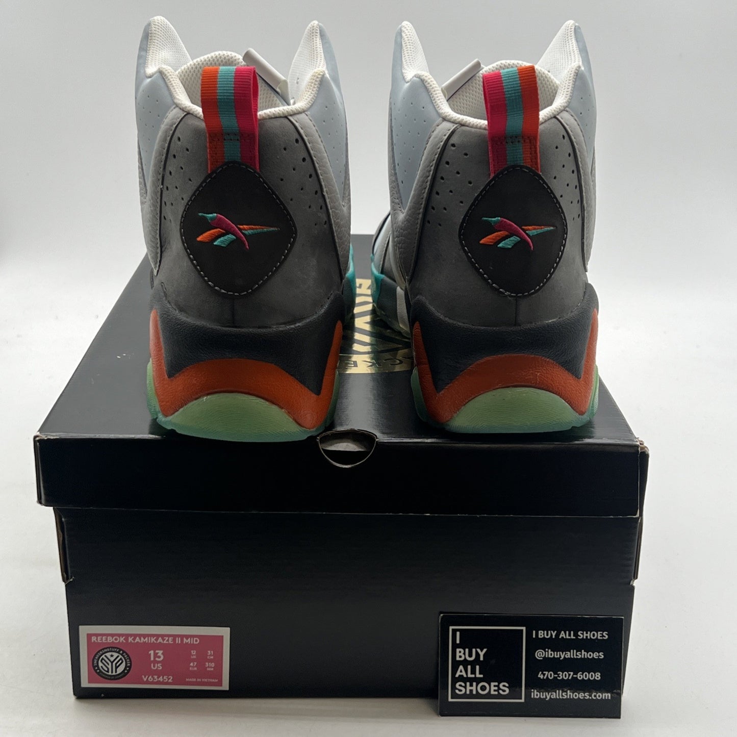 Size 13 -Reebok Sneakersnstuff x Packer Shoes x Kamikaze 2 Mid Token 38 (V63452)