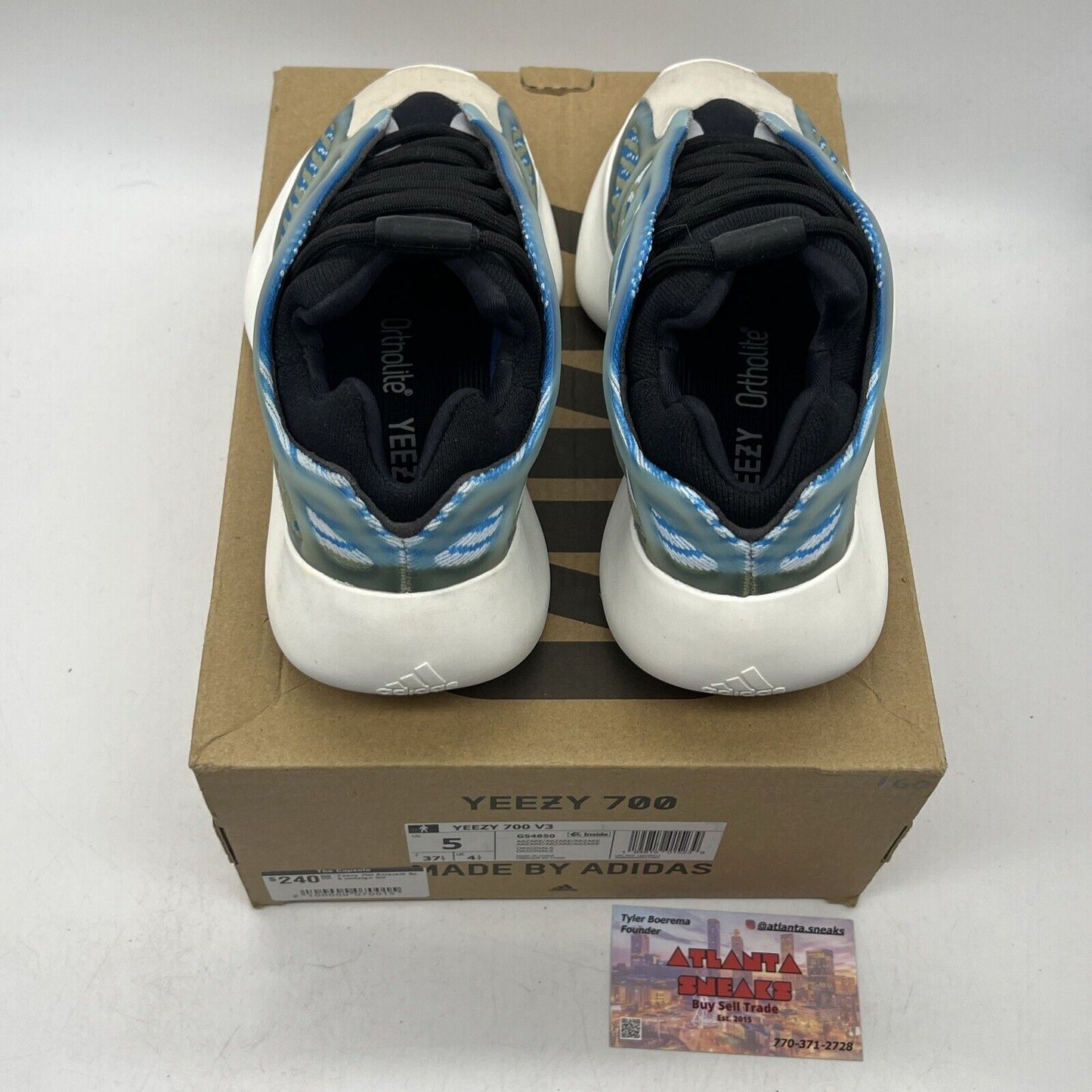 Size 5 - adidas Yeezy 700 V3 Arzareth Blue (G54850)