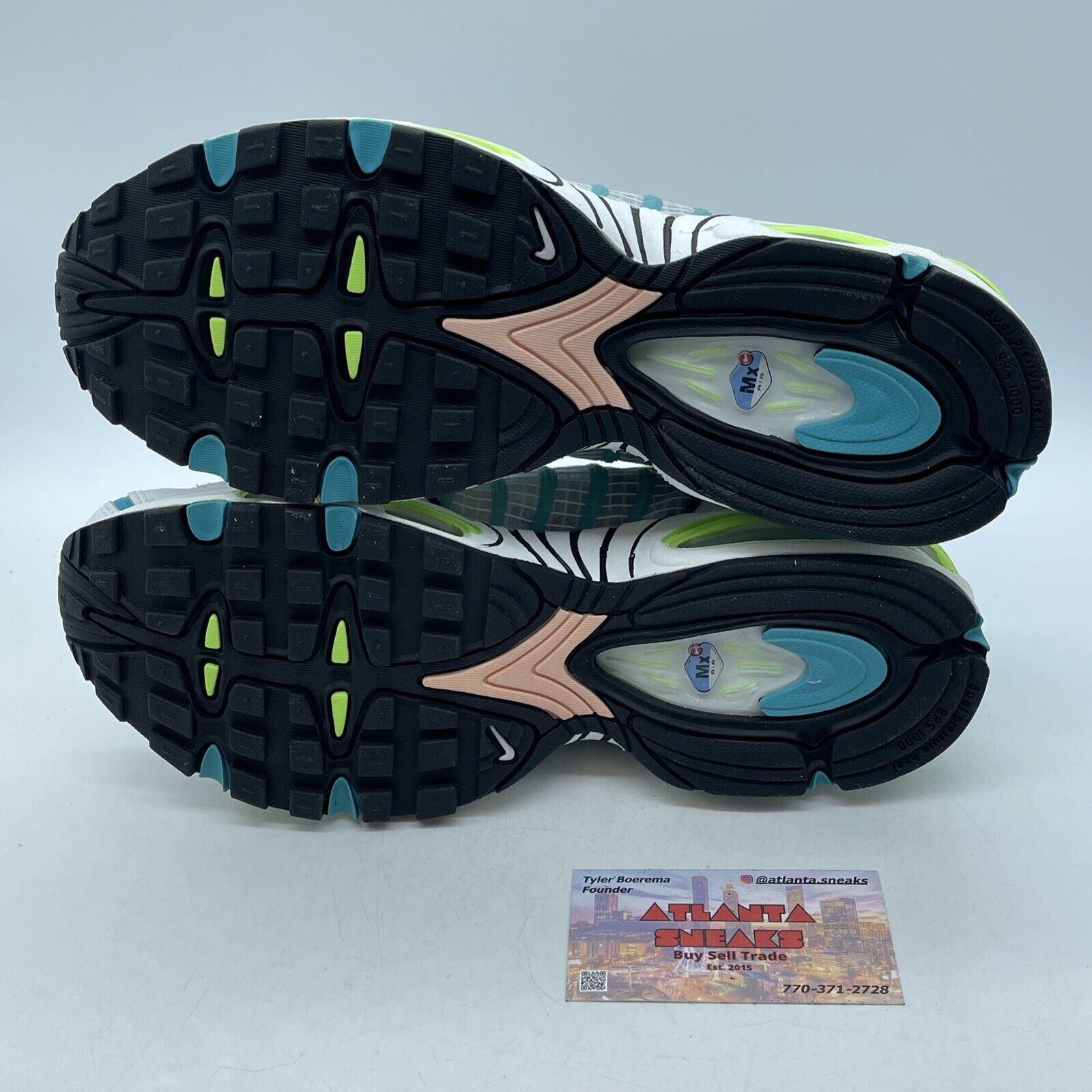 Size 8 - Nike Air Max Tailwind 4 Transparent Blue Suede leather (CJ0641-100)