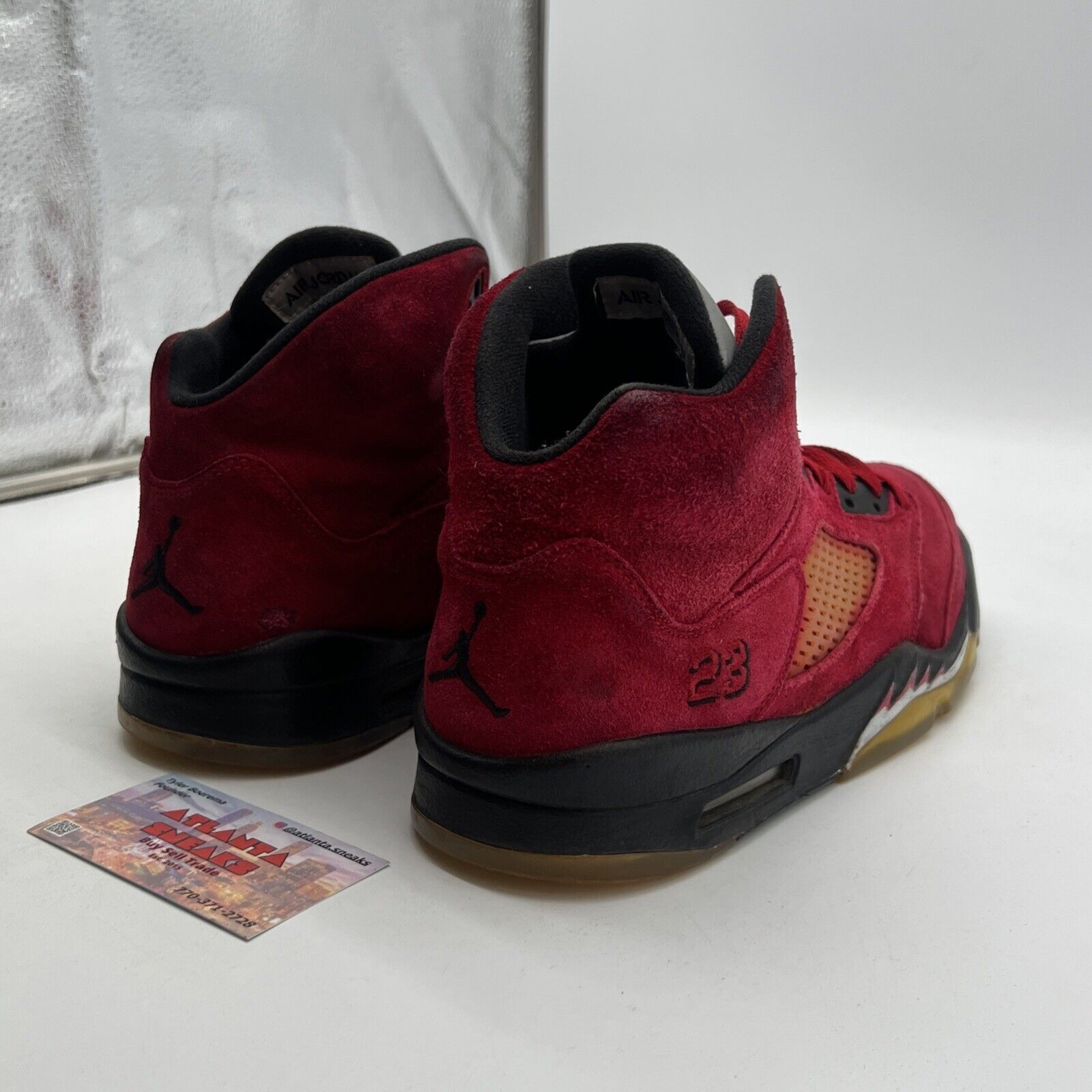 Size 10.5 - Air Jordan 5 Retro Raging Bull Red Suede (136027-601)