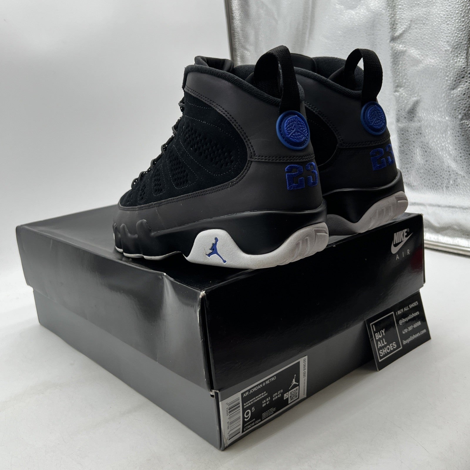 Size 9.5 - Air Jordan 9 Retro Racer Blue (CT8019-024)