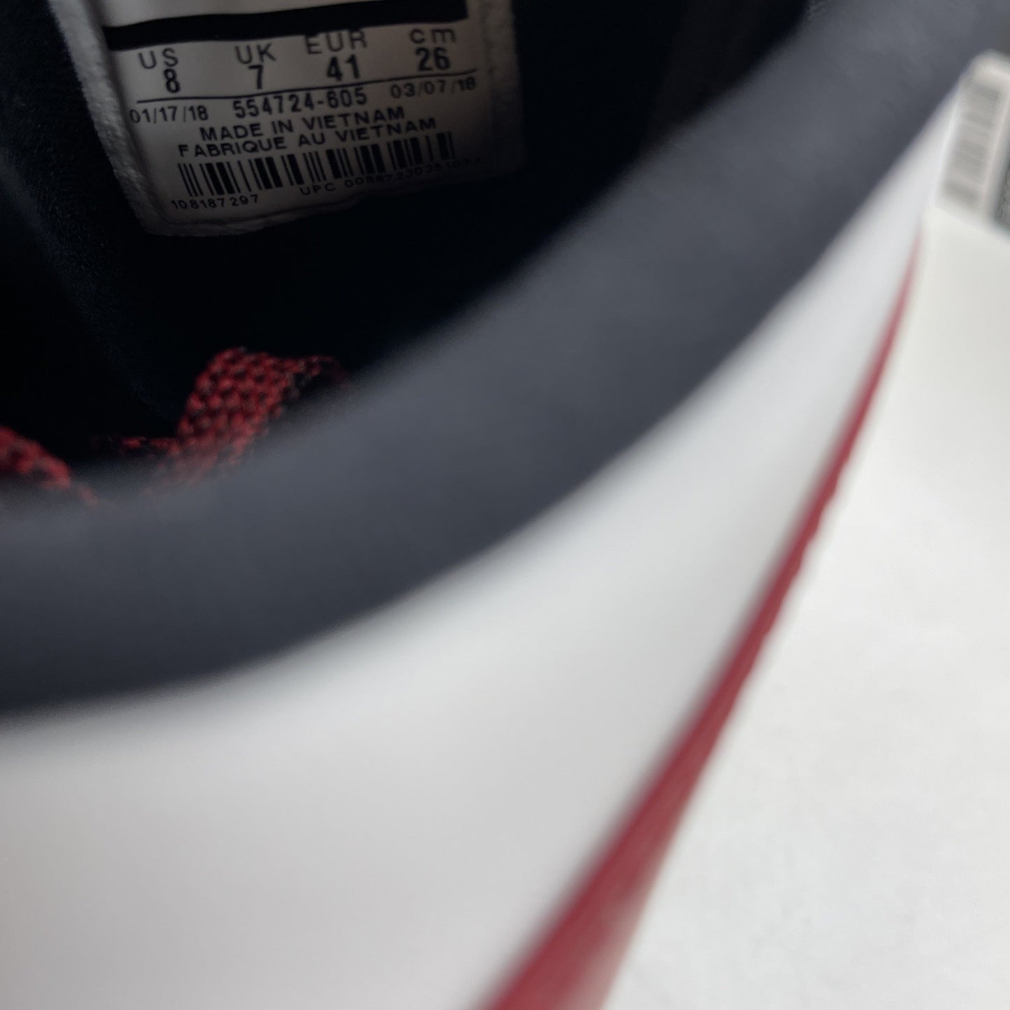 Size 8 - Air Jordan 1 Mid Gym Red (554724-605)