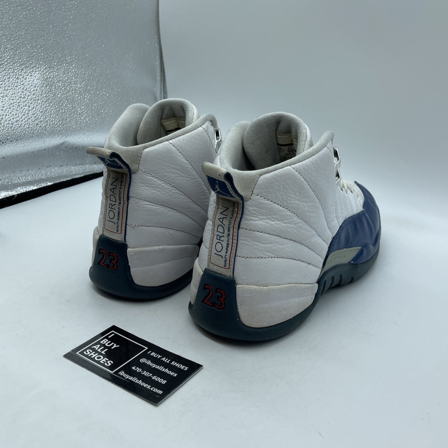Size 10.5 - Jordan 12 Retro French Blue White Leather (130690-113)