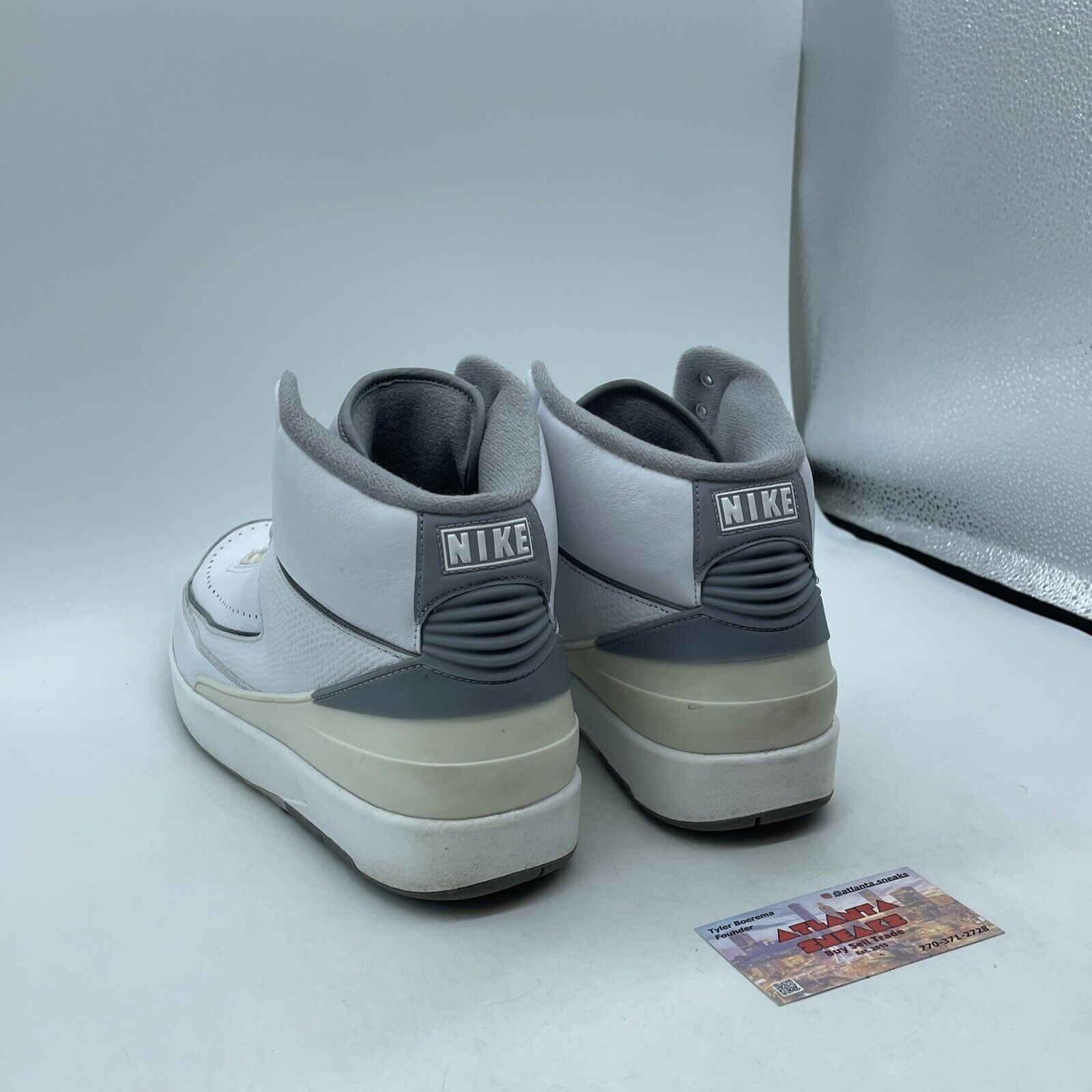 Size 12 - Air Jordan 2 Retro White Cement Grey Leather (DR8884-100)