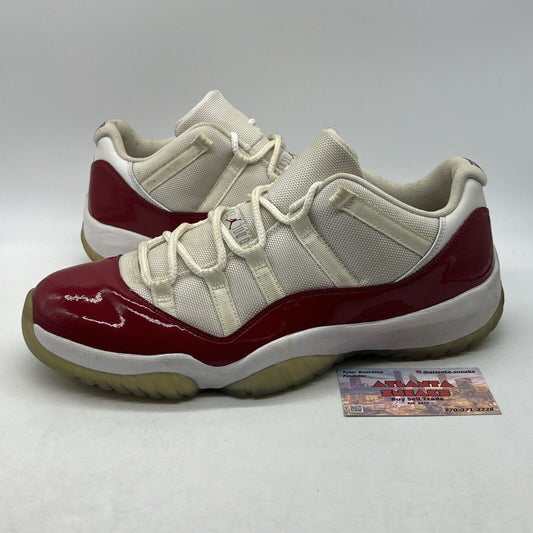 Size 12 - Air Jordan 11 Retro 2016 Low Cherry White Leather (528895-102)