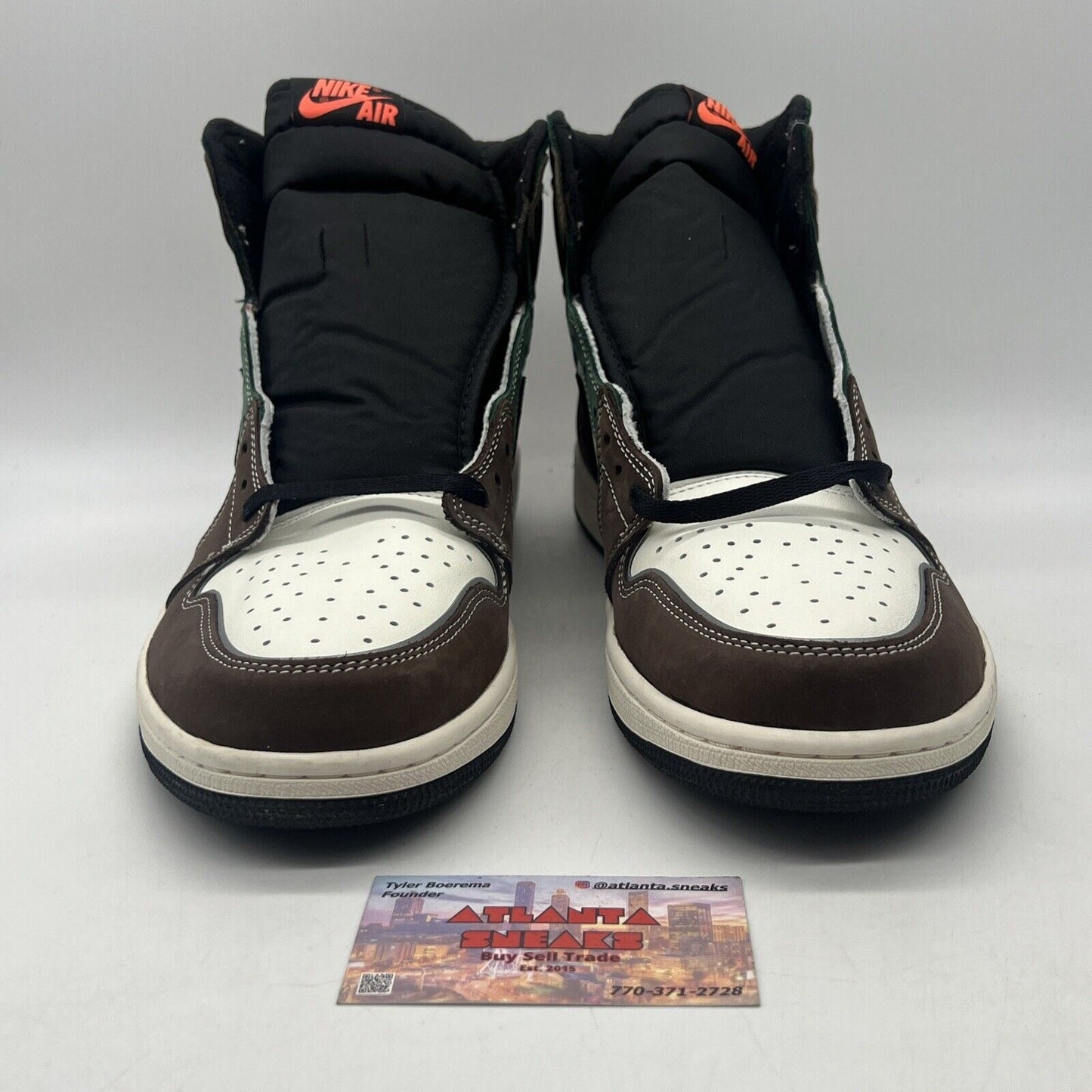 Size 14 - Jordan 1 High OG Crafted 2021 Brown Grey Green White Black DH3097-001