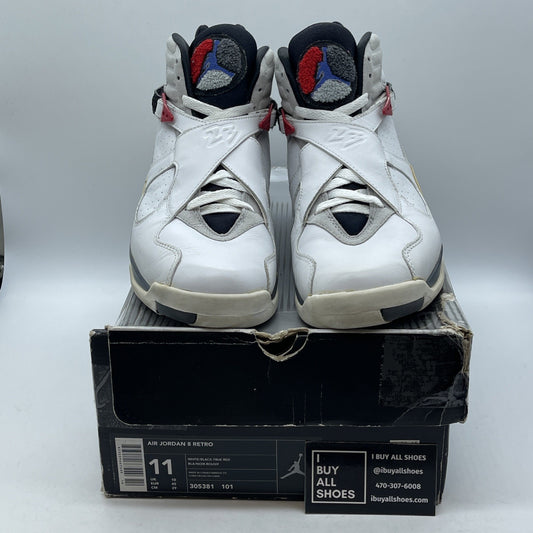 Size 11 - Air Jordan 8 Retro 2003 Bugs Bunny White Grey Suede Leather 305381-101