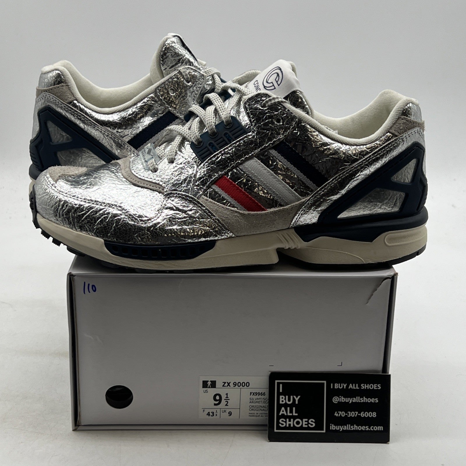 Size 9.5 -  Adidas ZX 9000, (FX9966)