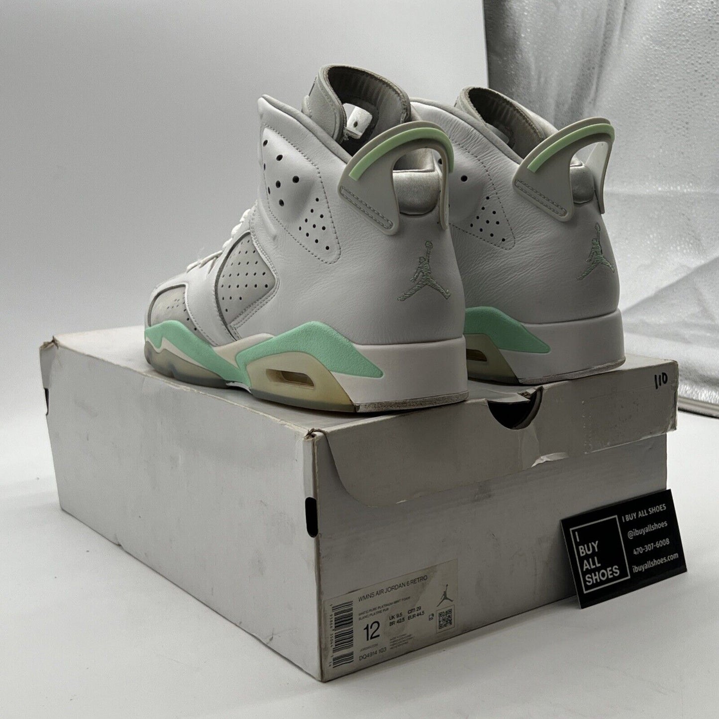 Size 12 - Air Jordan 6 Retro Mint Foam W (DQ4914-103)