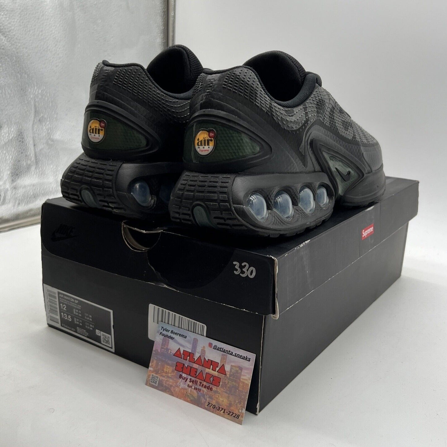 Size 12 - Nike Supreme x Air Max DN Black Galactic Jade (FZ4044-001)