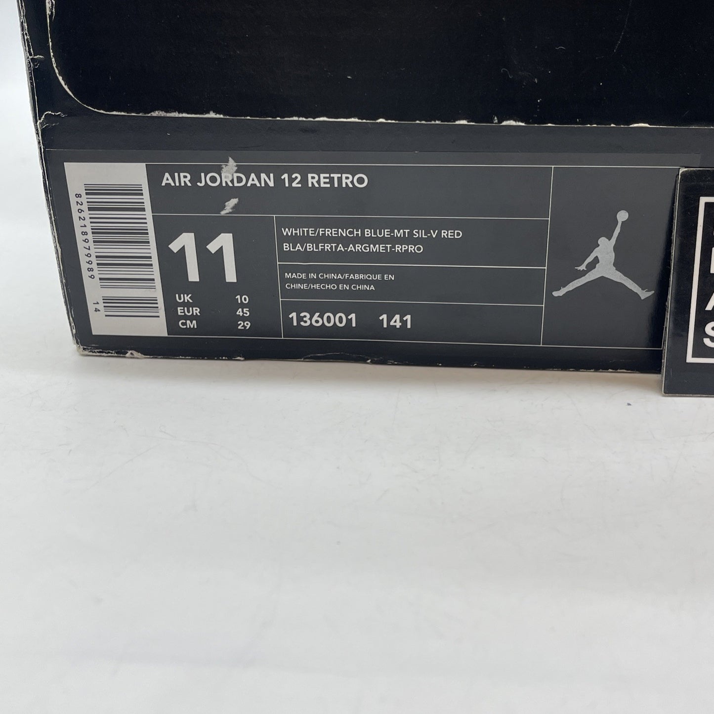 Size 11 - Air Jordan 12 Retro 2004 French Blue White Leather (136001-141)