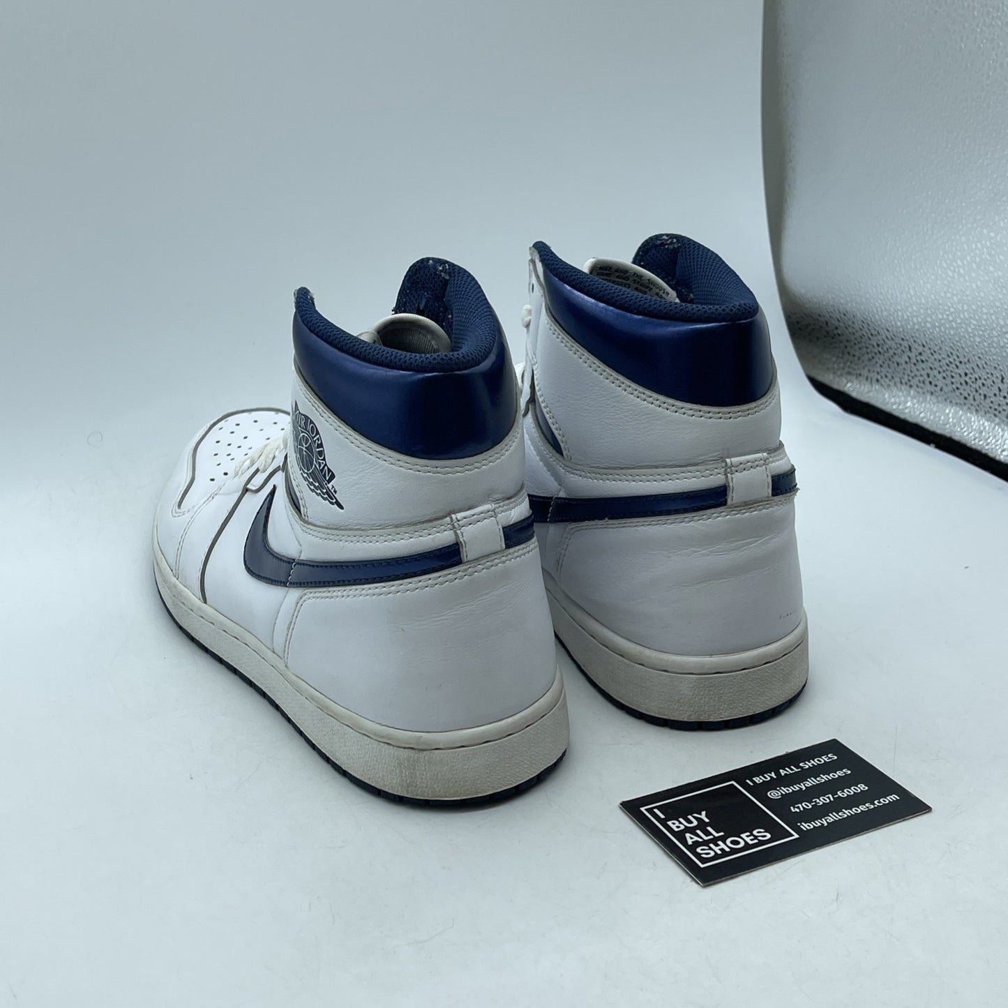 Size 10.5 - Air Jordan 1 Retro OG High Metallic Navy Blue (555088-106)