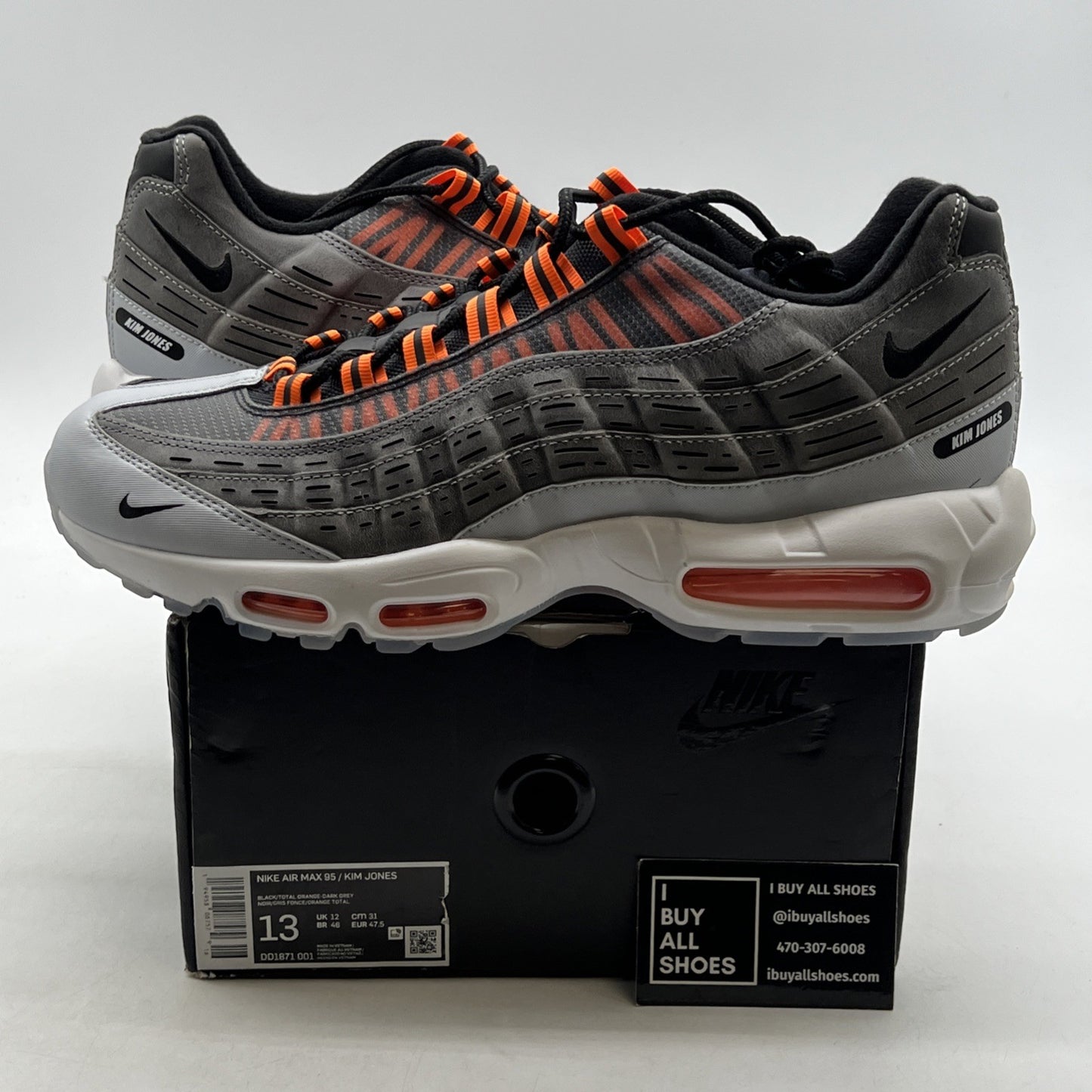 Size 13 - Nike Kim Jones x Air Max 95 Total Orange (DD1871-001)