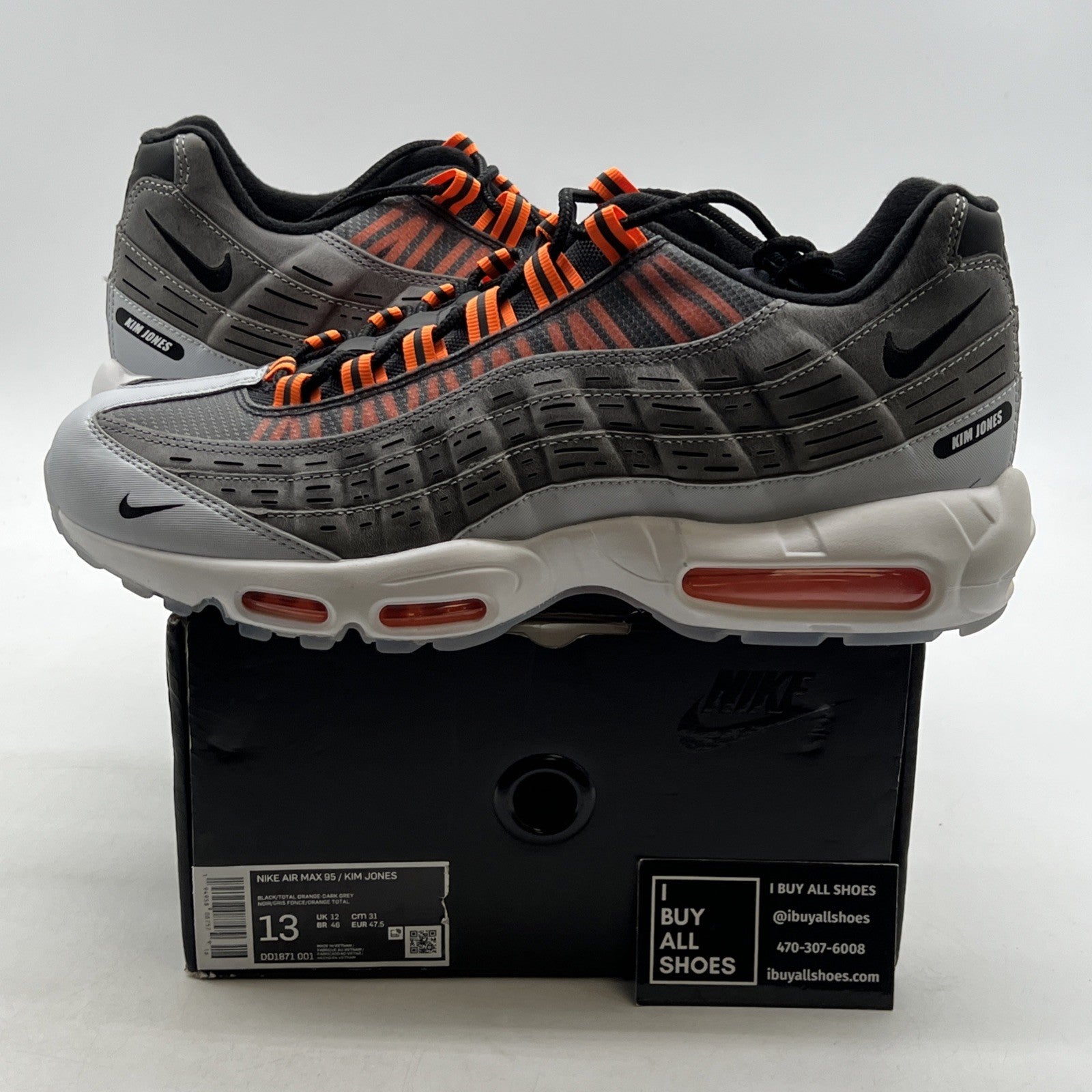Size 13 - Nike Kim Jones x Air Max 95 Total Orange (DD1871-001)