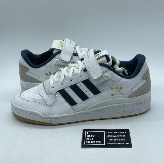 Size 11 - adidas Forum Low White Crew Navy (GY2648)